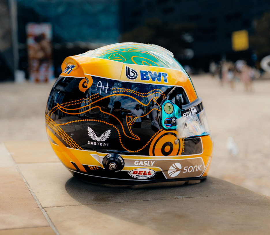 Pierre Gasly's 2025 Australian Grand Prix Race Used Helmet Auctioned For Charity