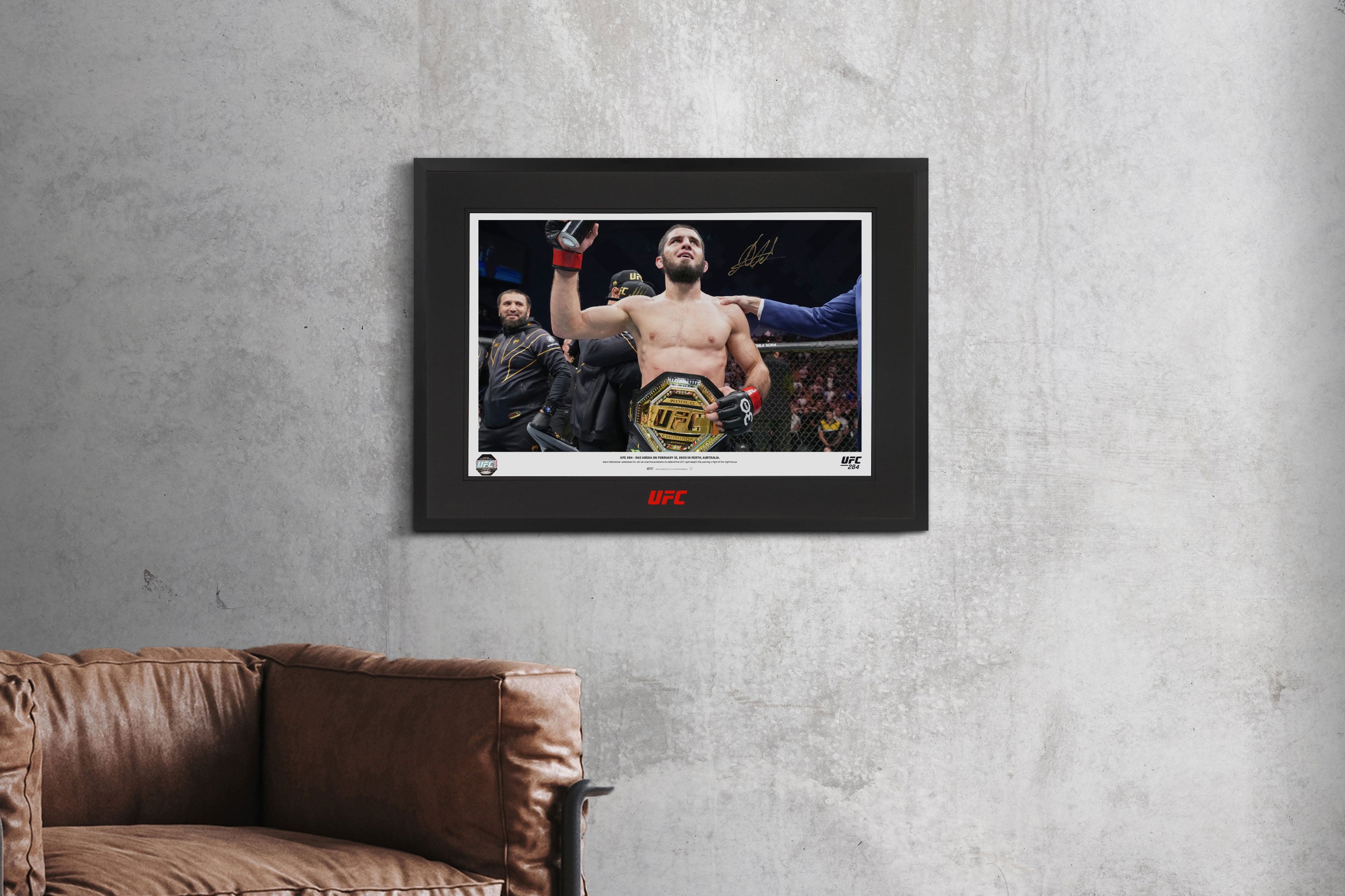Islam Makhachev Signed Photo UFC 284