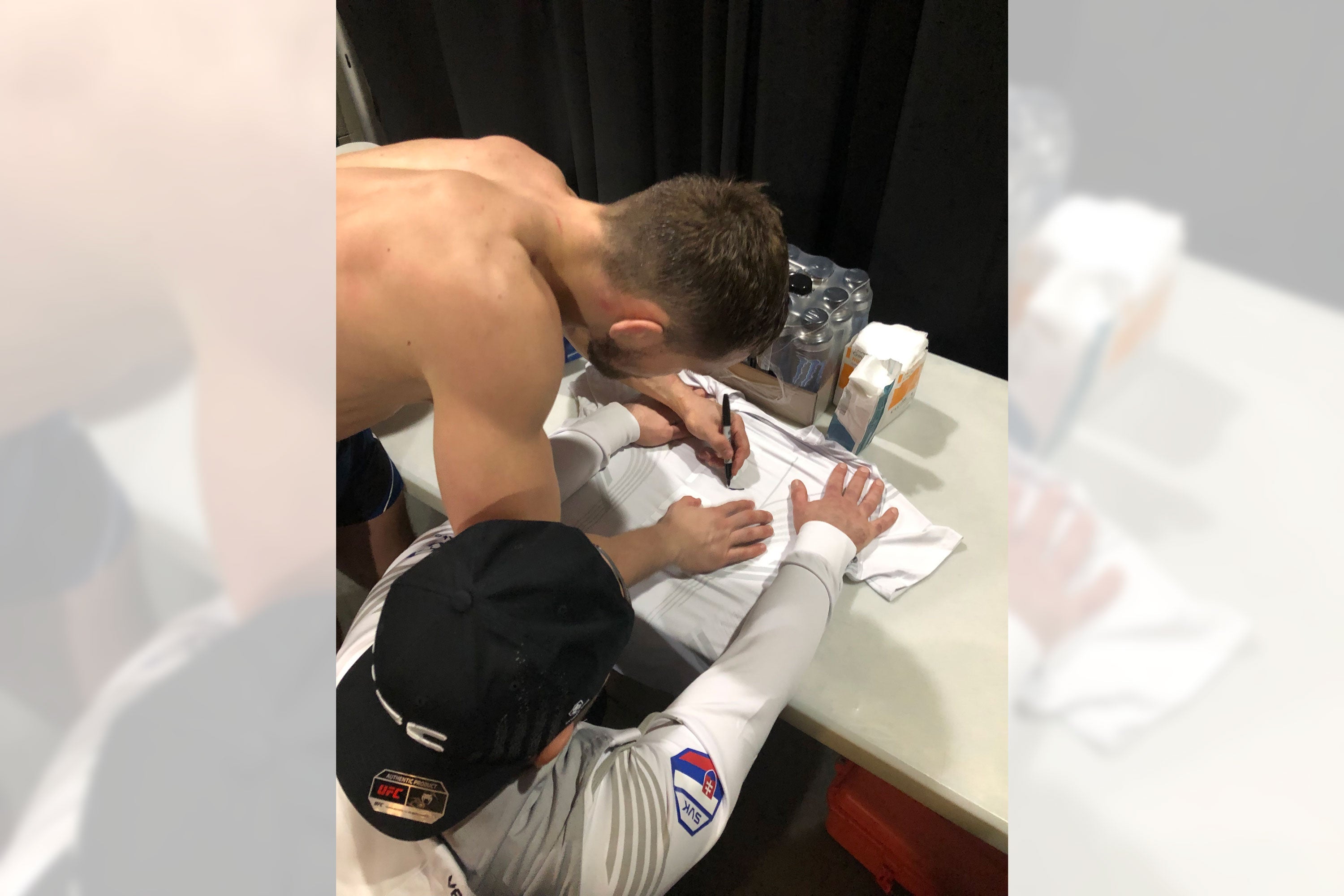 Framed Ludovit Klein Signed Fight Issued Jersey UFC 272: Covington vs Masvidal