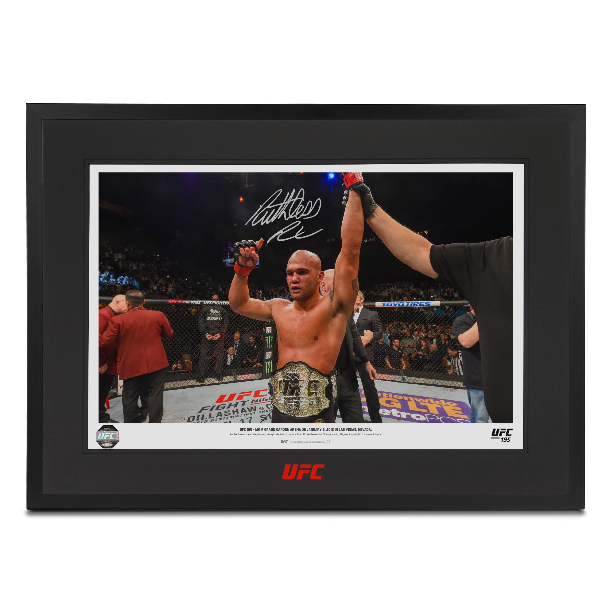 Robbie Lawler Signed Photo UFC 195