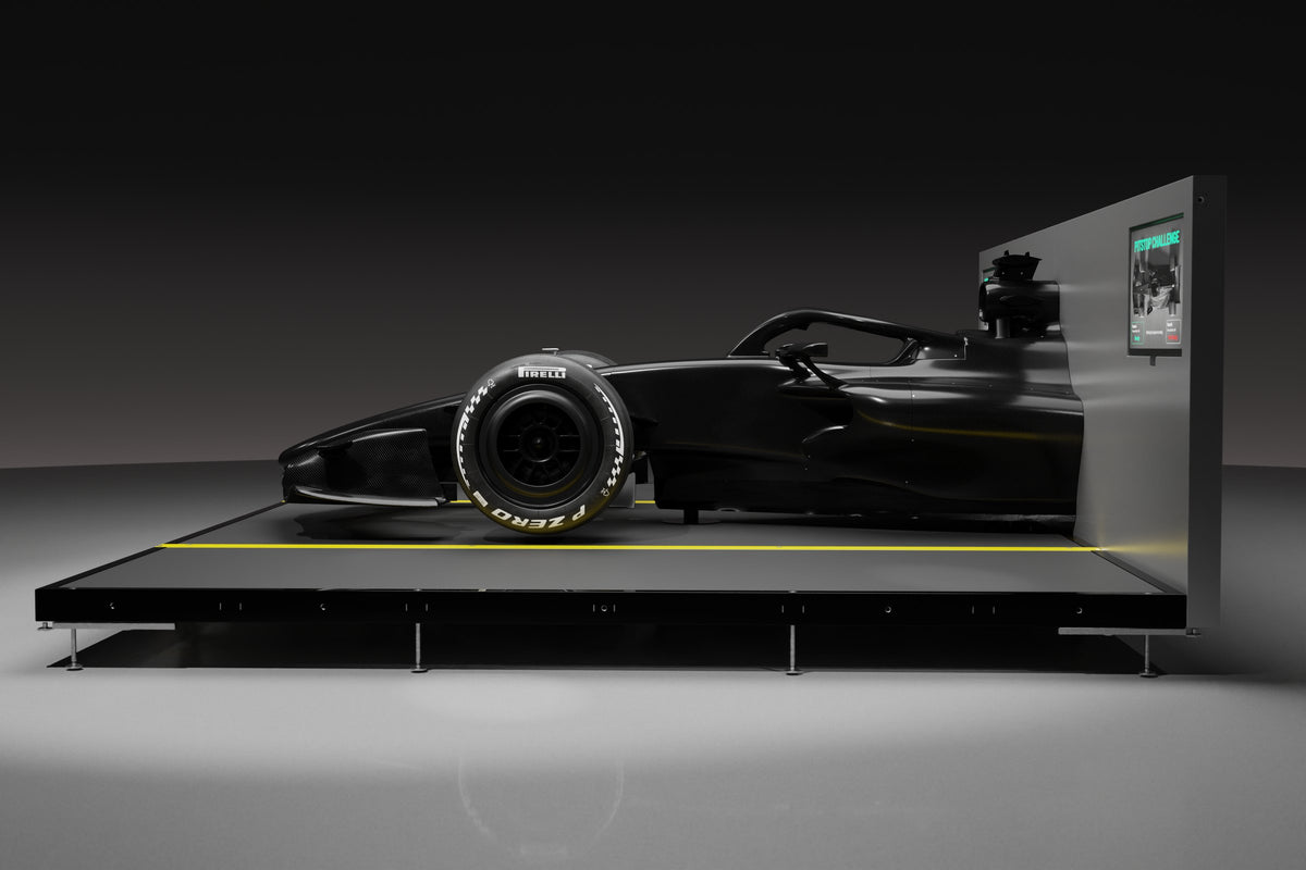 Carbon fibre pit stop rig, side view