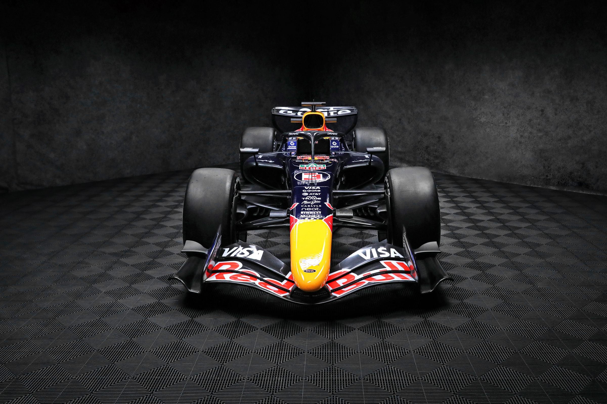Red Bull Racing show car, front view
