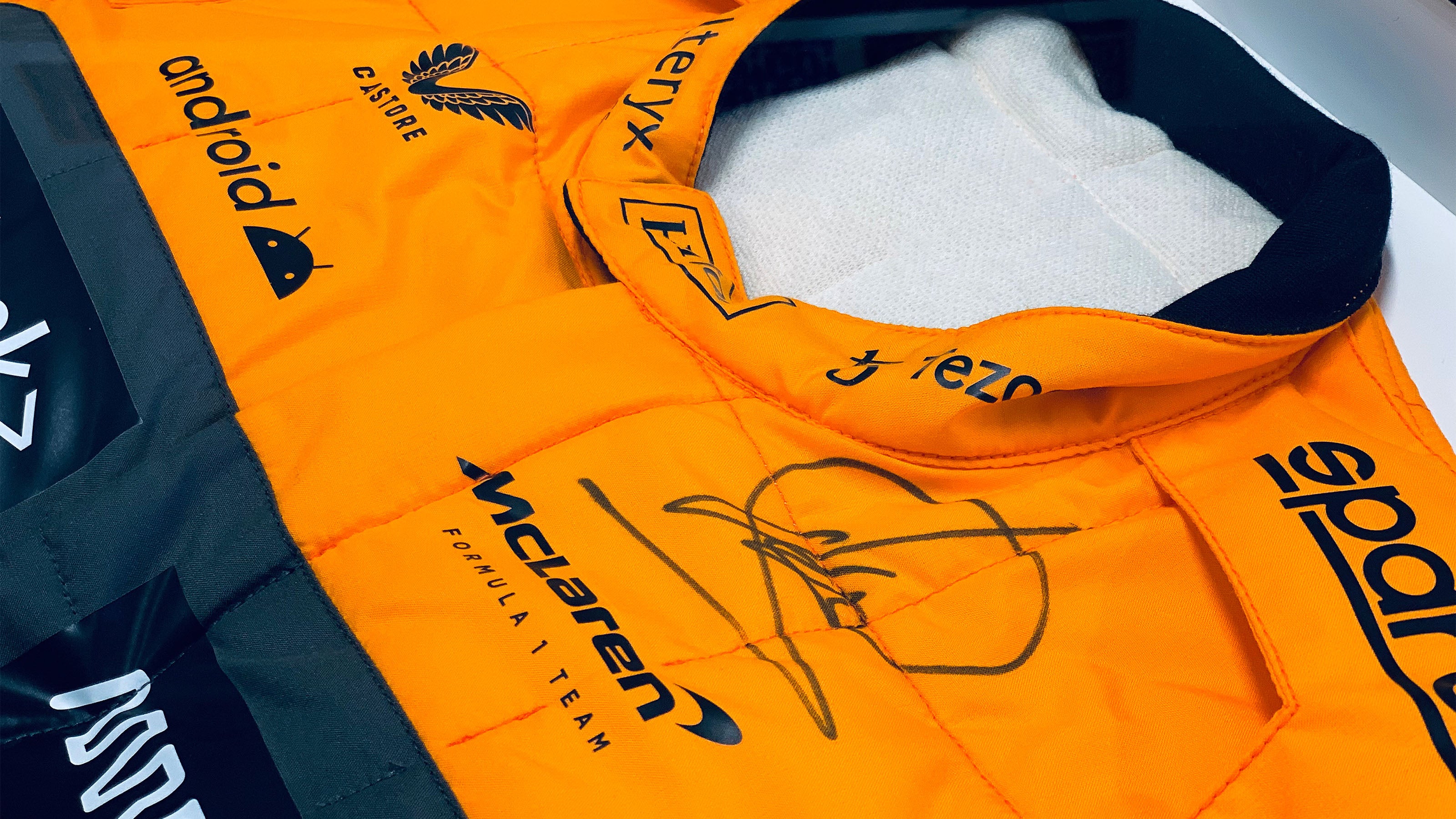 Signed McLaren race suit