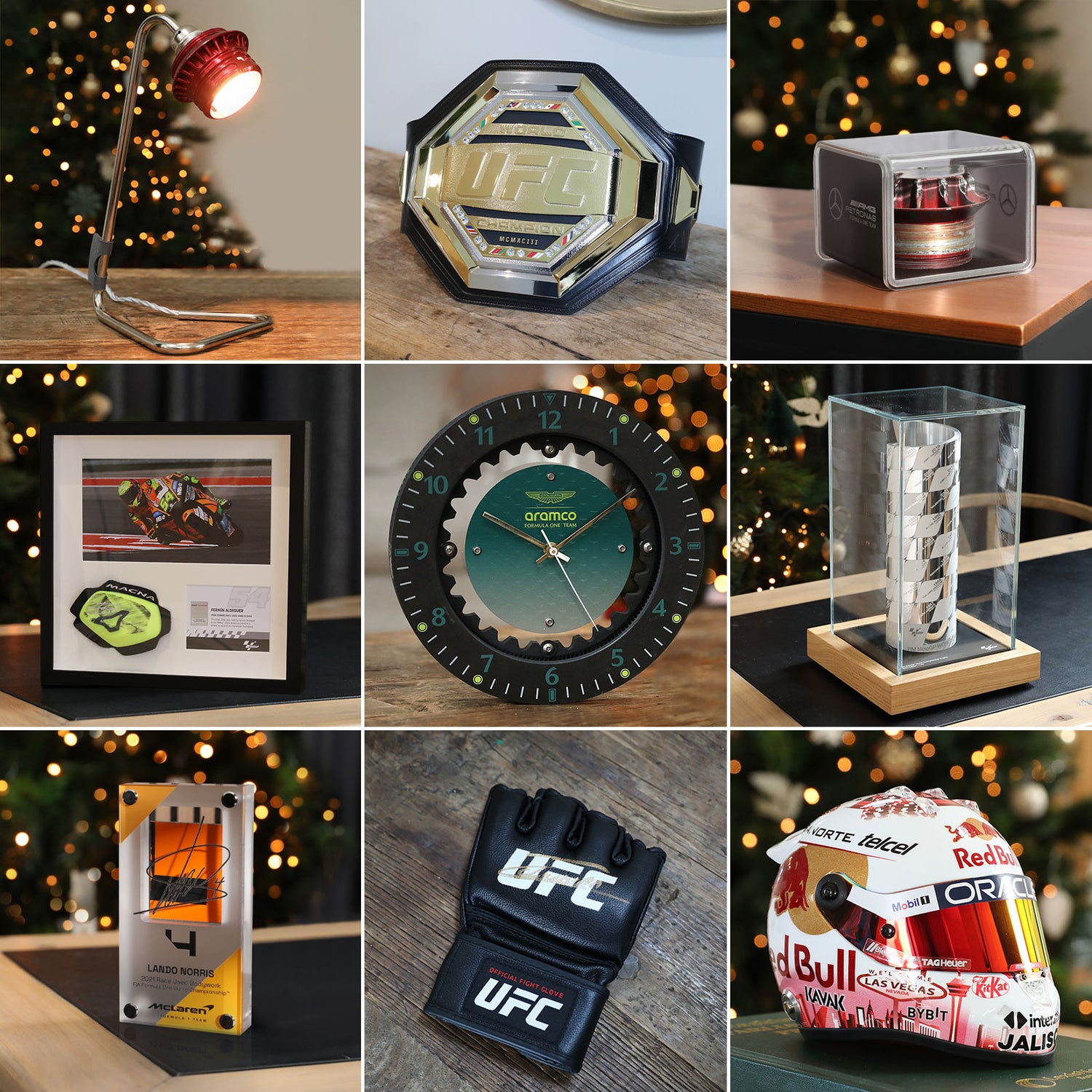 Unique and rare F1®, MotoGP™ and UFC gifts and collectibles have dropped in time for the holiday season.