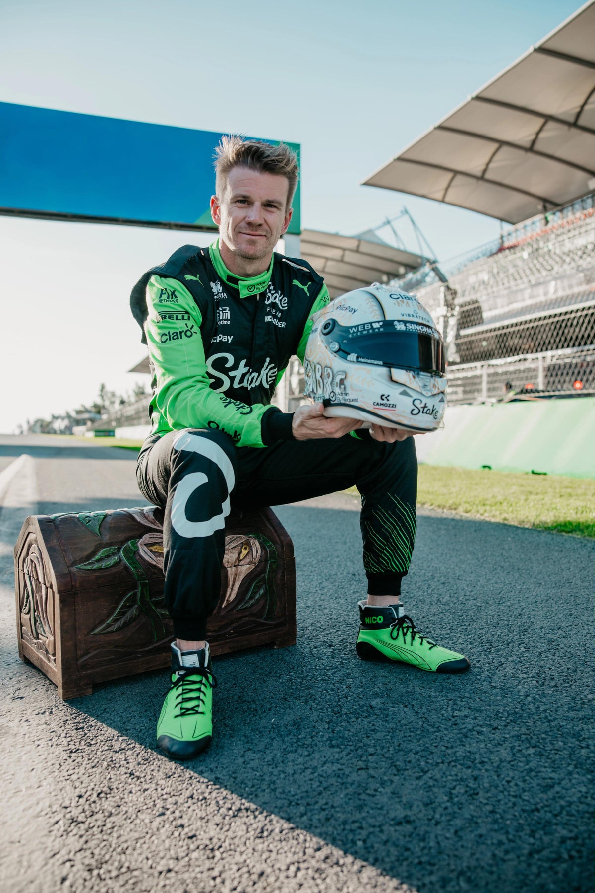 NICO HULKENBERG TO AUCTION RACE USED 2025 MEXICO CITY GP HELMET FOR CHARITY  