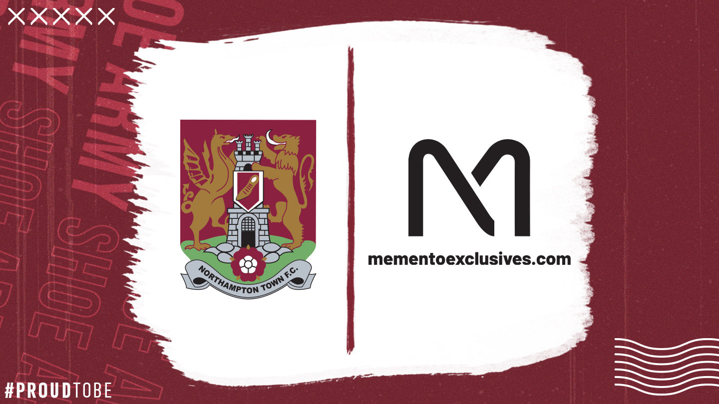 Memento Exclusives Back Of Shirt Partnership With Northampton Town Football Club Set To Enter Fourth Season After Cobblers Promotion