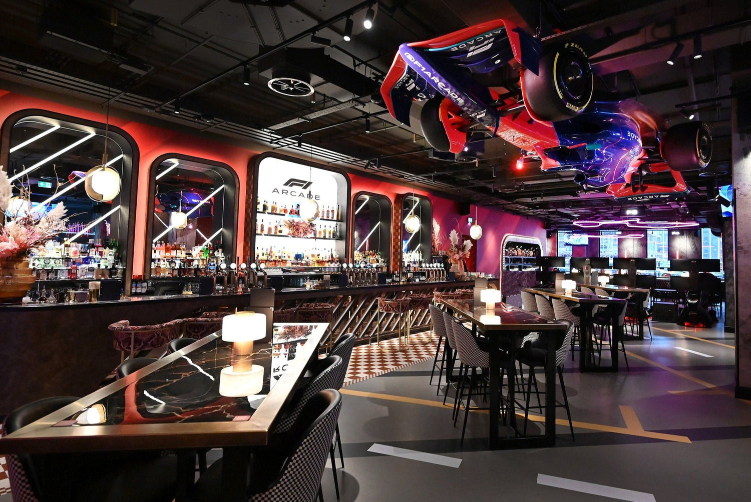 F1 Arcade Birmingham: The Car on the Ceiling