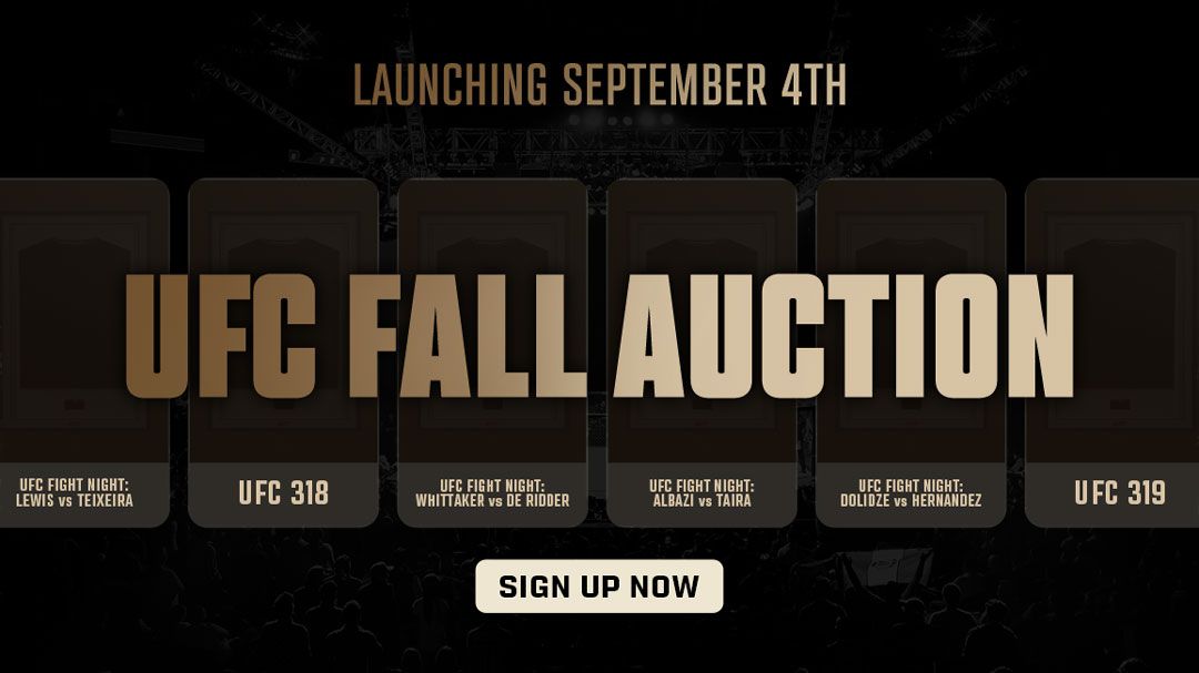 UFC Fall Auction: What You Can Bid On! 