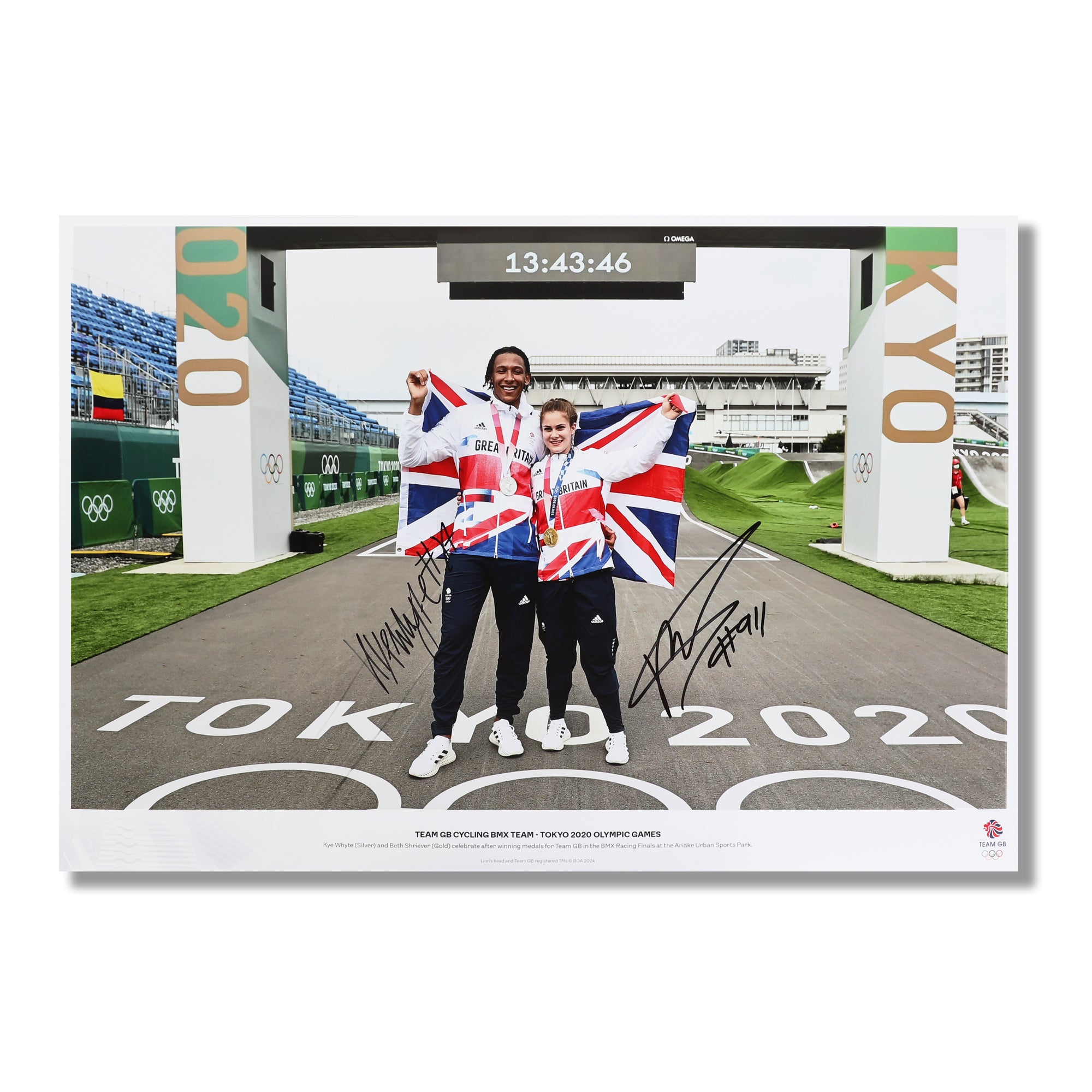 Team GB BMX Racing 2020 Tokyo Olympic Games Signed BMX Racing Photo