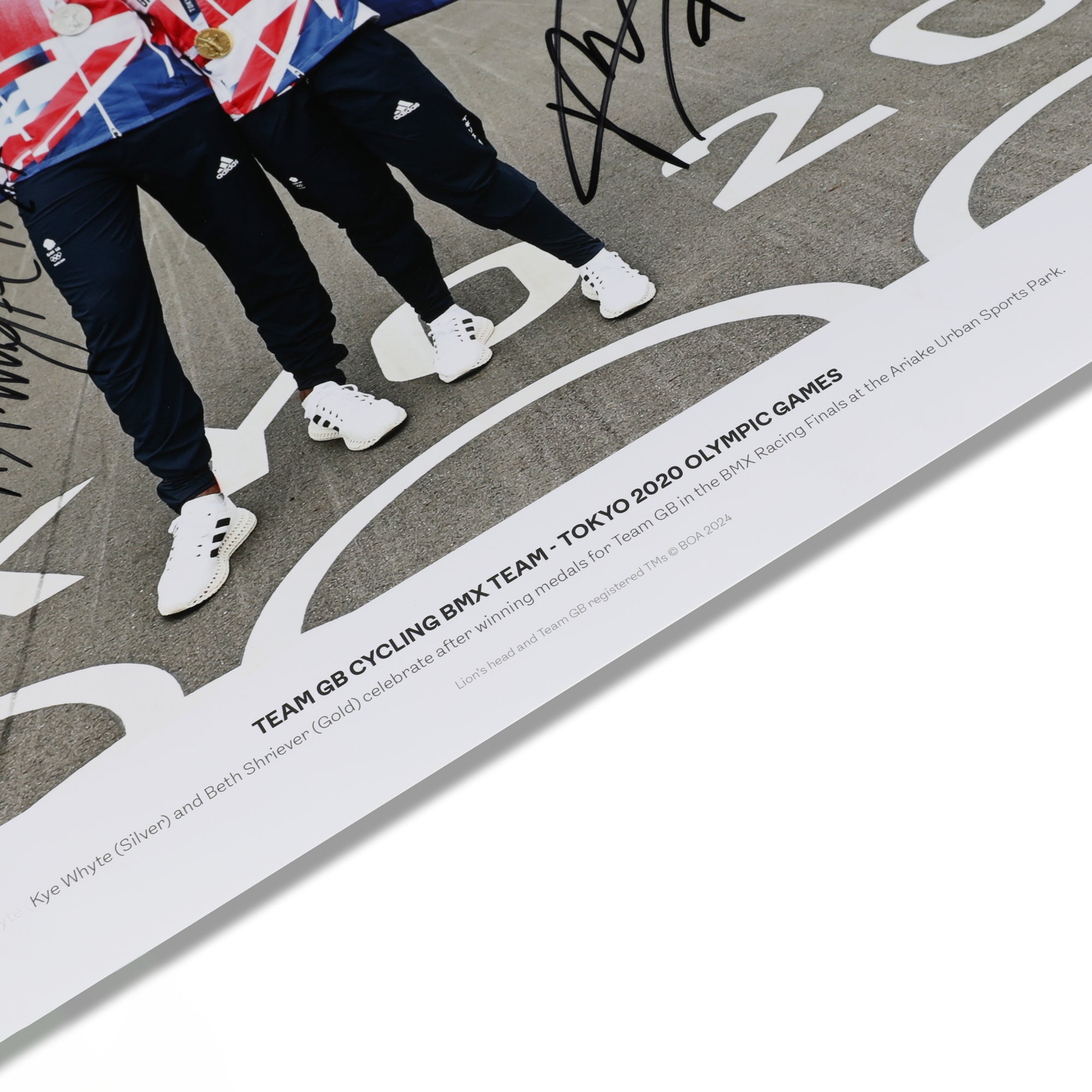 Team GB BMX Racing 2020 Tokyo Olympic Games Signed BMX Racing Photo