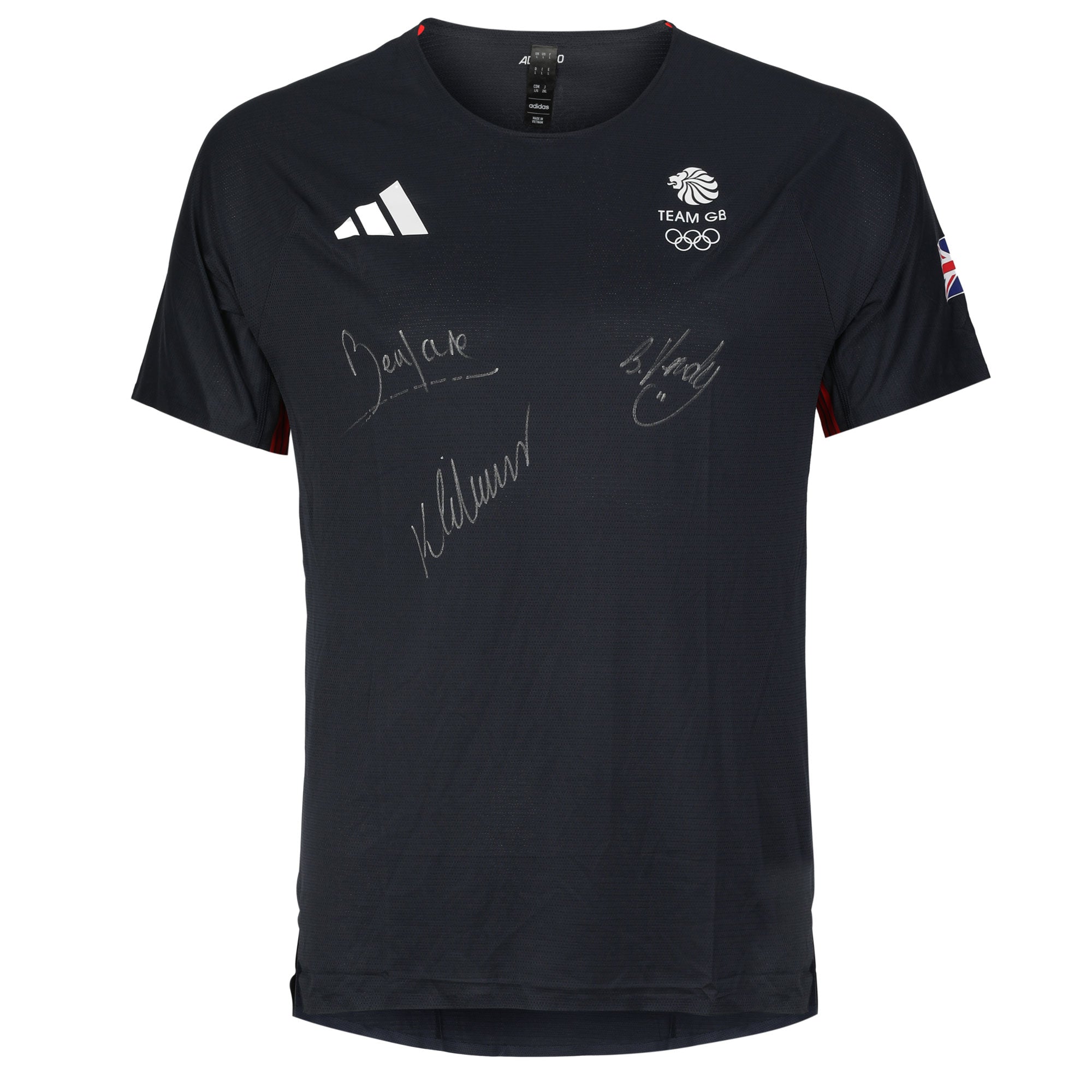 Team GB Badminton Team Paris 2024 Olympic Games Signed Badminton Competition T-Shirt