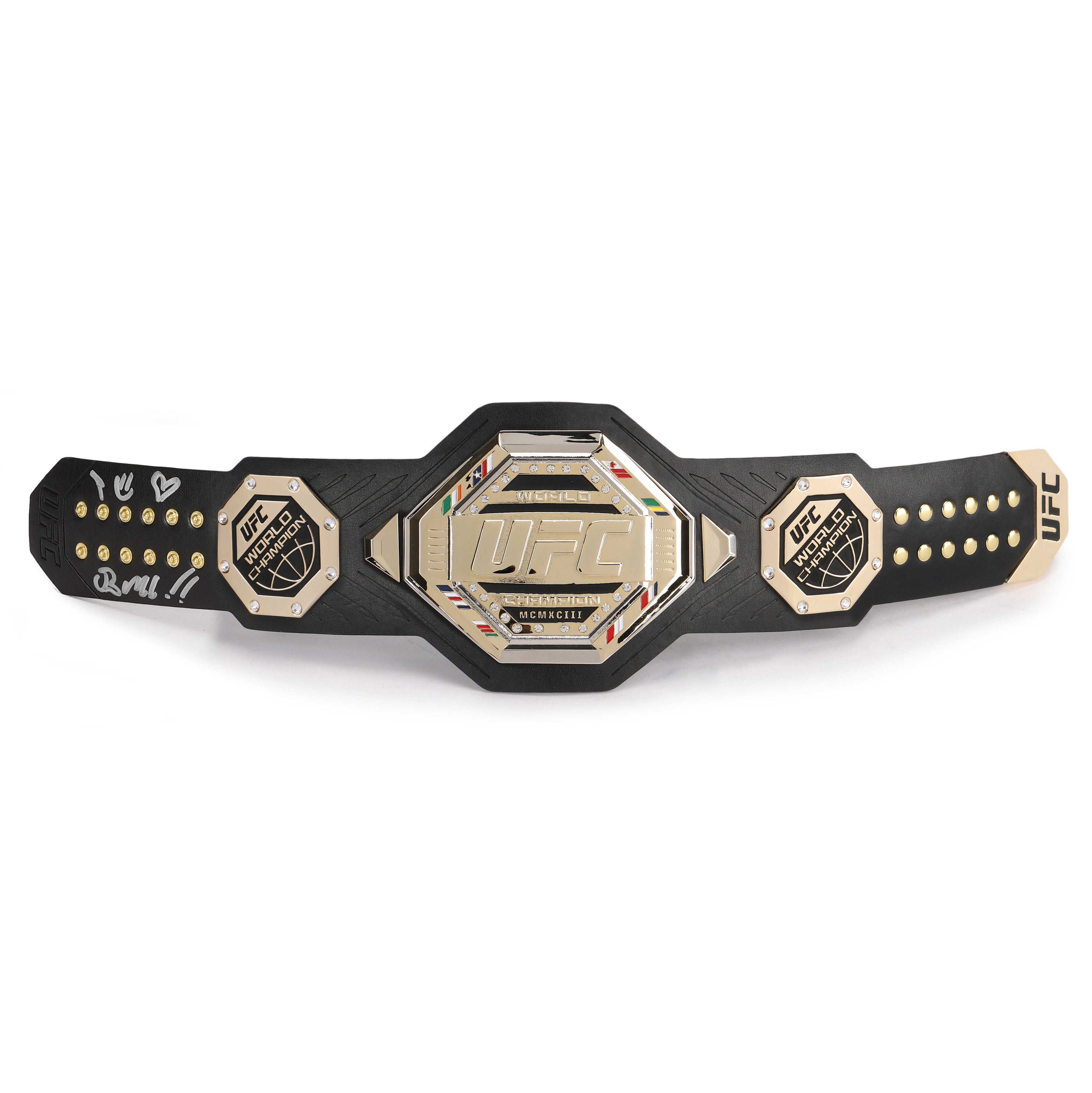 Brandon Moreno Signed UFC Legacy Championship Desktop Belt