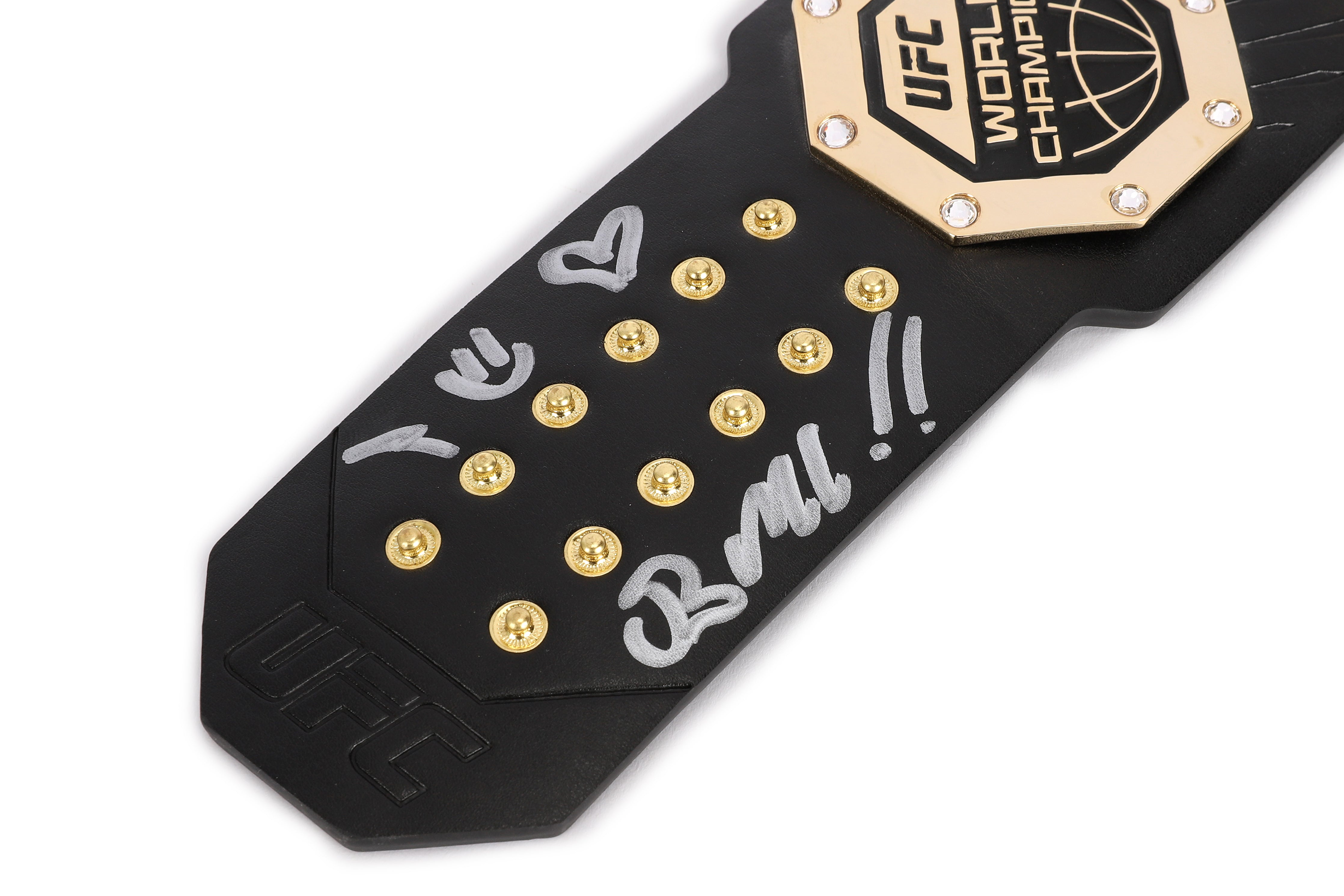 Brandon Moreno Signed UFC Legacy Championship Replica Desktop Belt