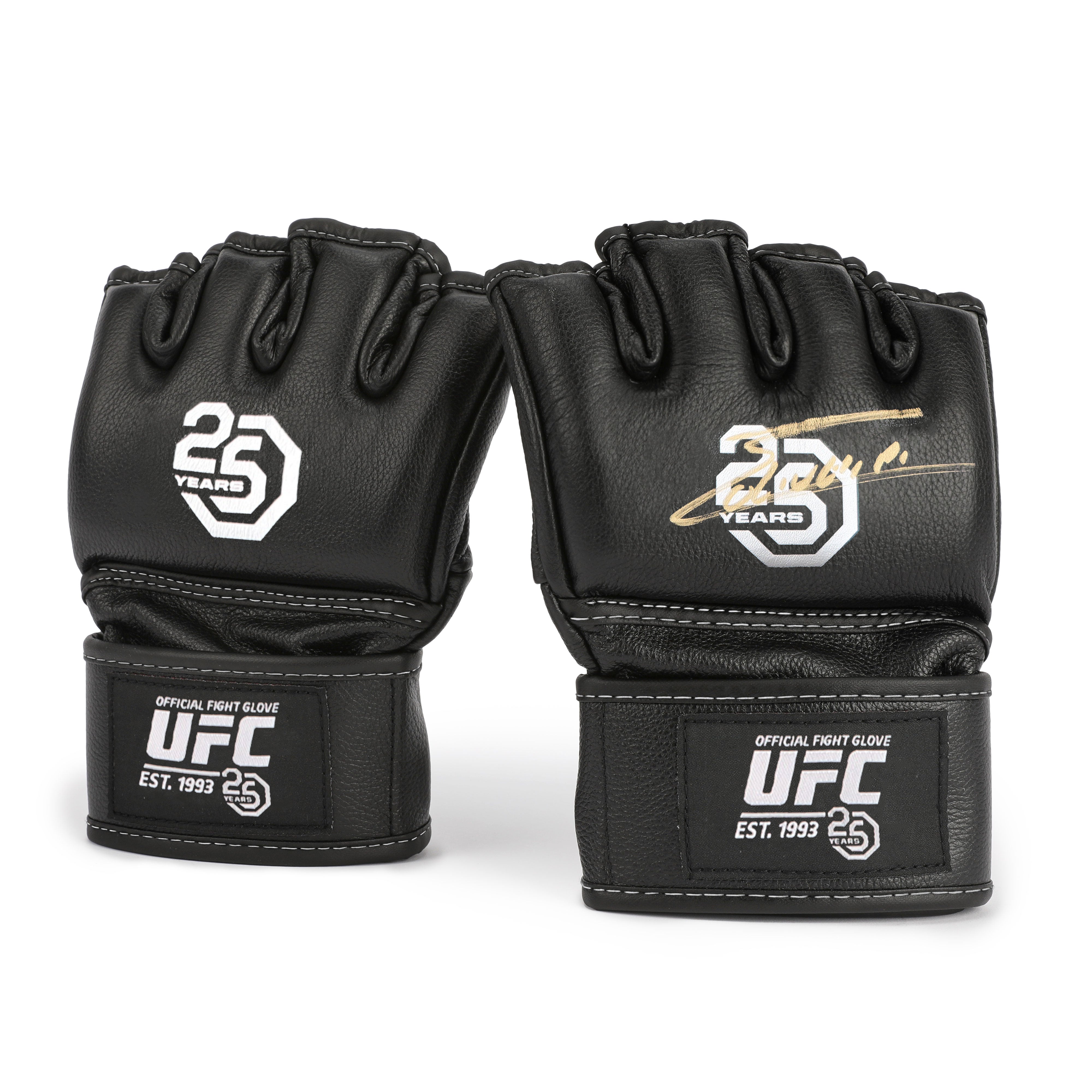 Charles Oliveria Signed Official UFC Gloves - 25th Anniversary Edition