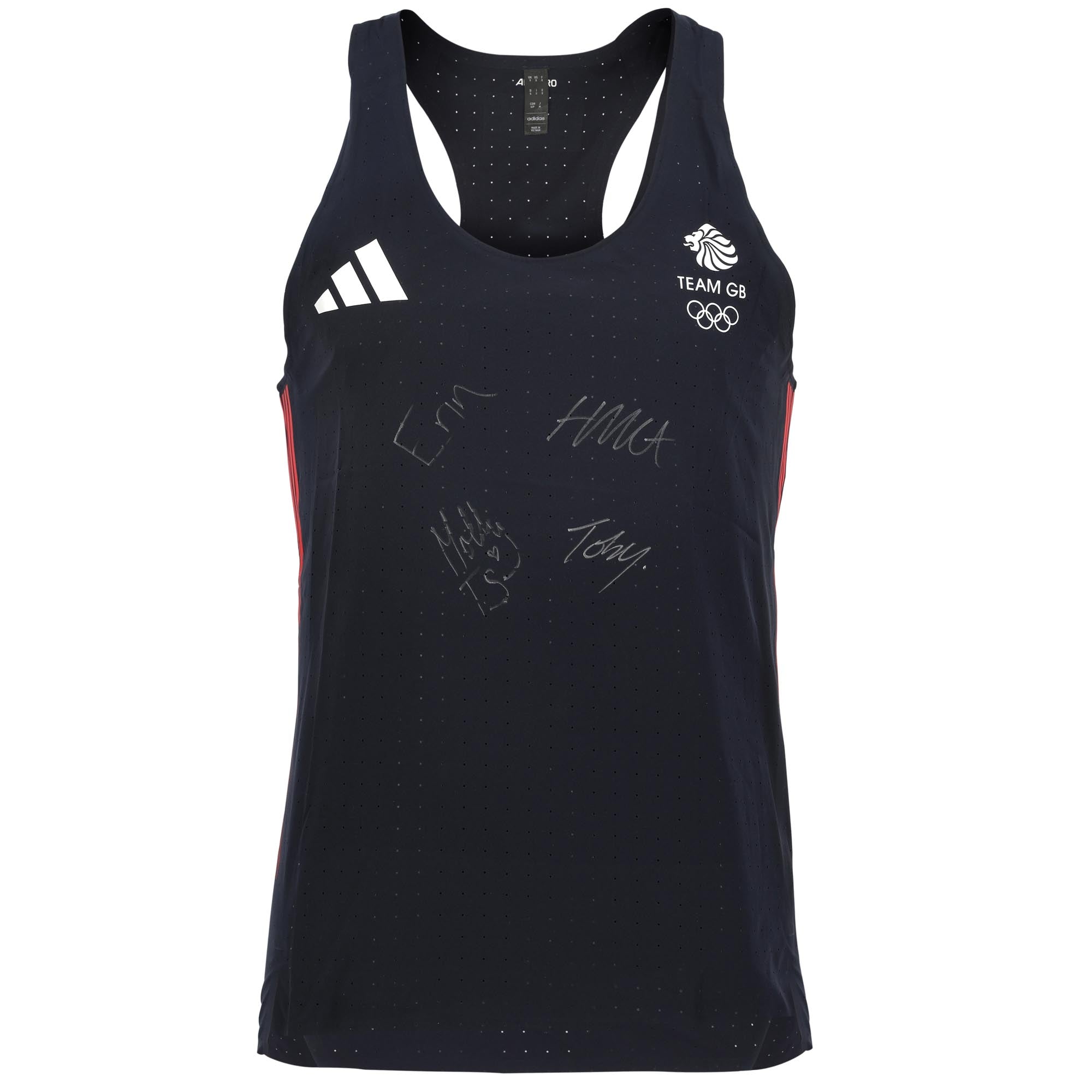 Team GB Sport Climbing Team Paris 2024 Olympic Games Signed Sport Climbing Event Athletic Vest