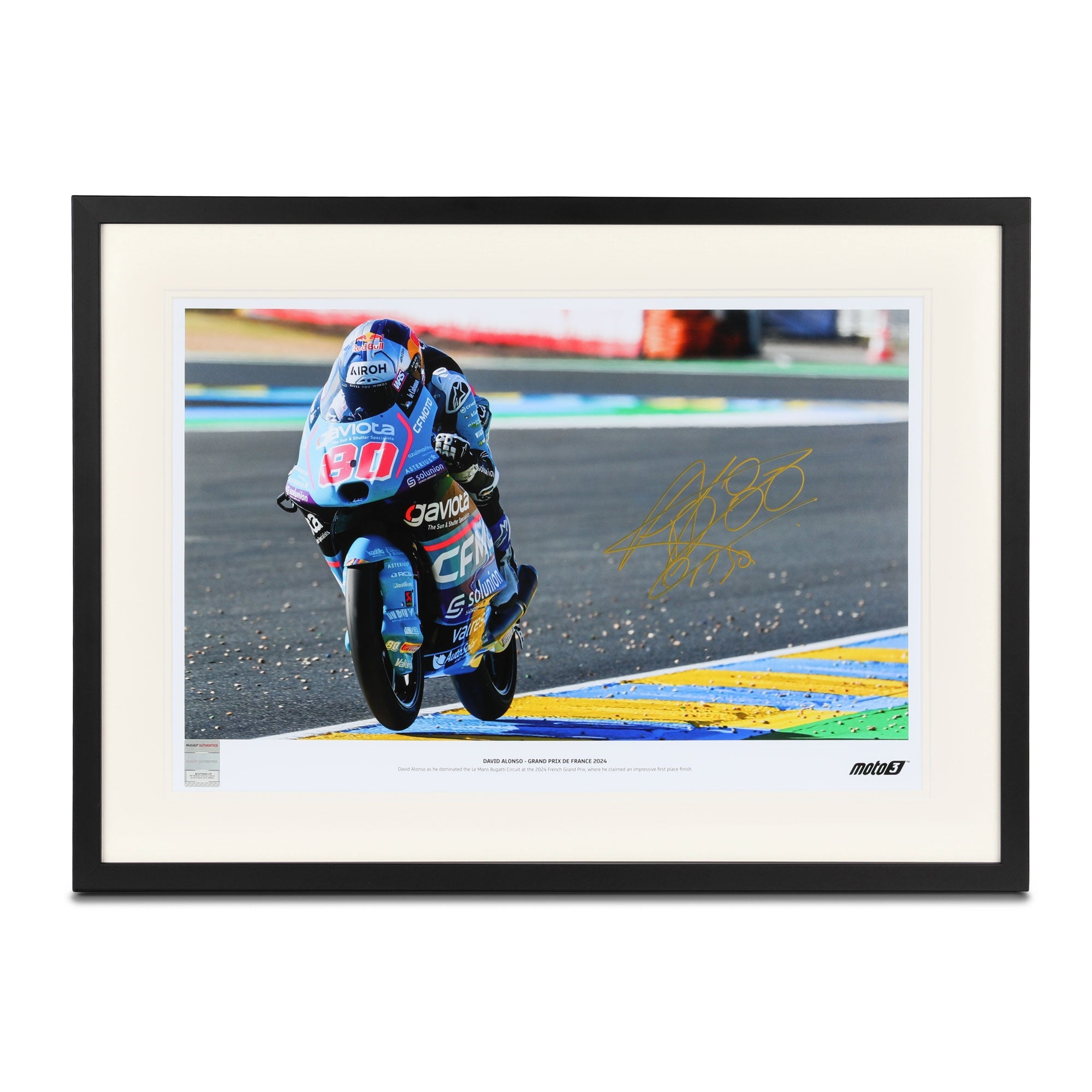 David Alonso 2024 Signed Photo – French GP