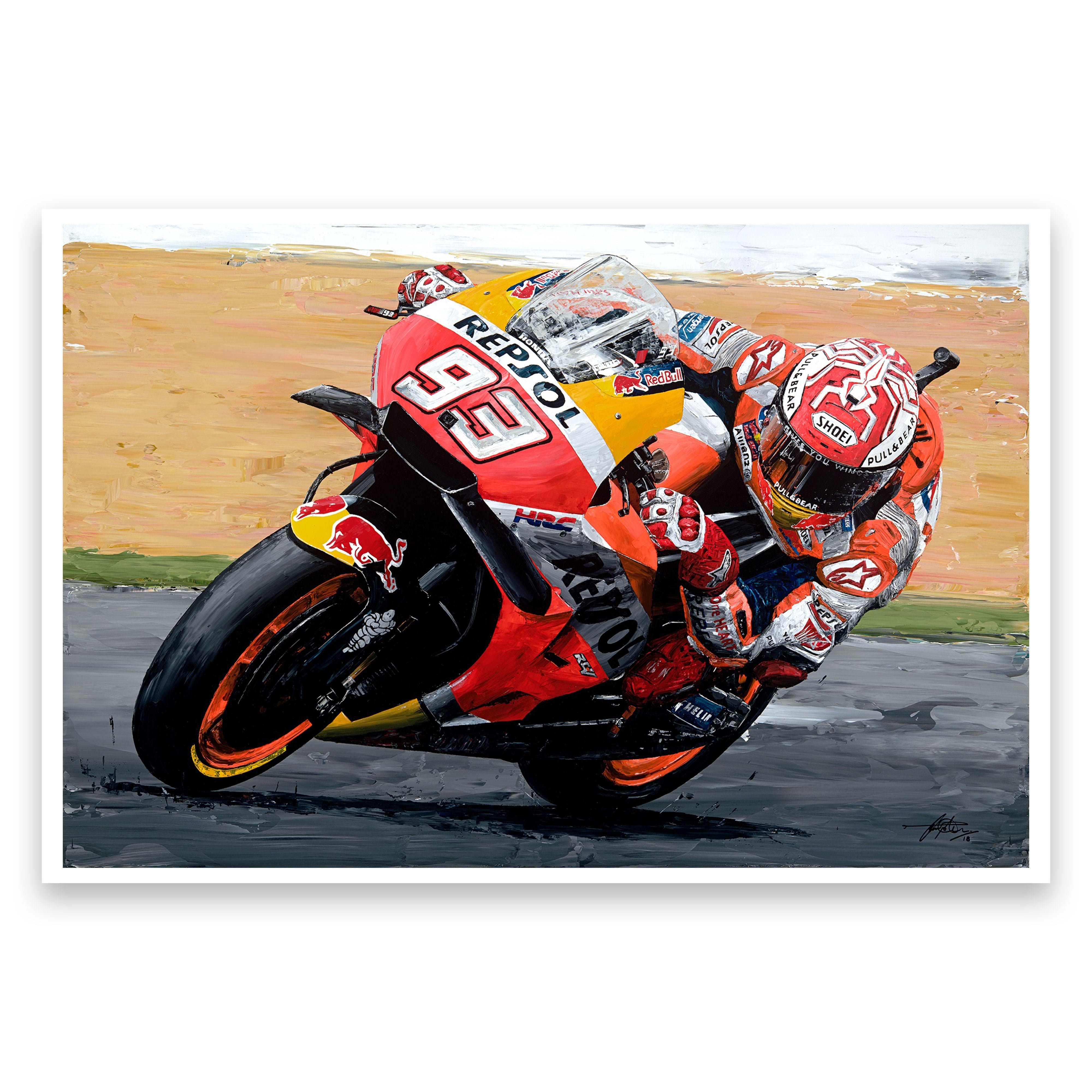 David Johnson - Marc 2018 Champion - 61cm x 86cm Rolled Giclee Print