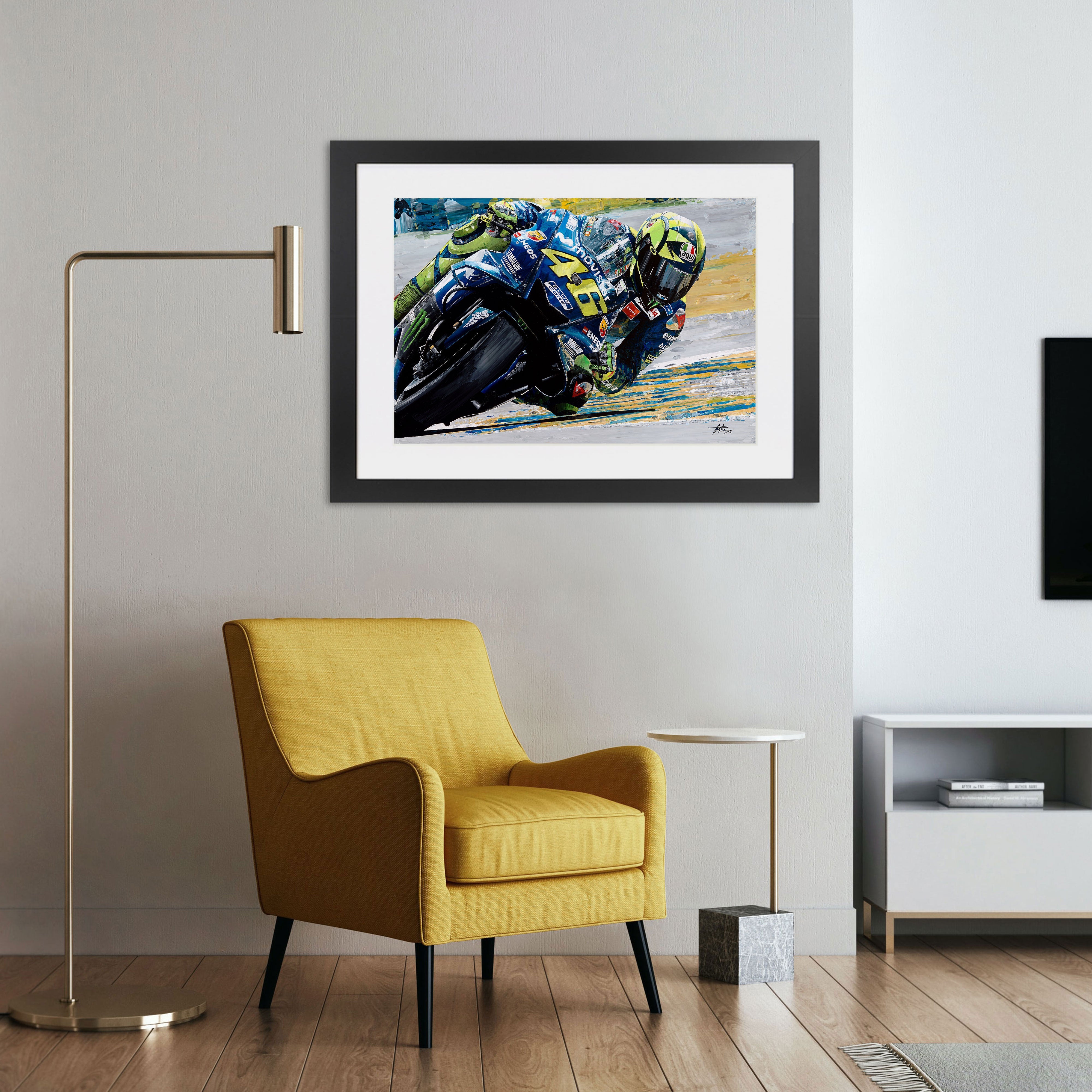 Valentino Rossi 2018 Rolled Giclee Print - David Johnson