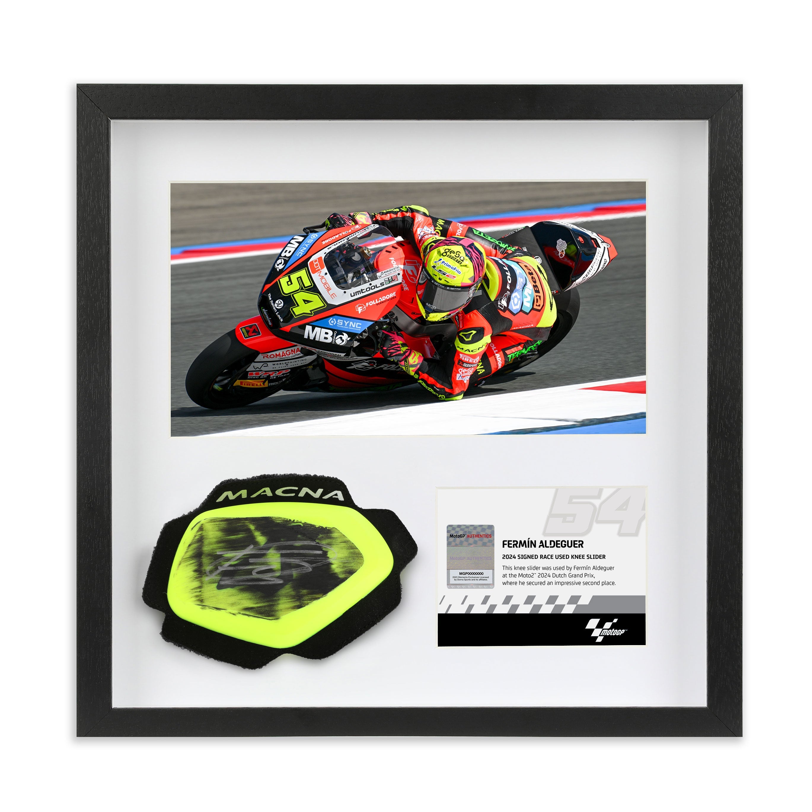 Fermin Aldeguer Signed Race Slider – 2024 Dutch GP