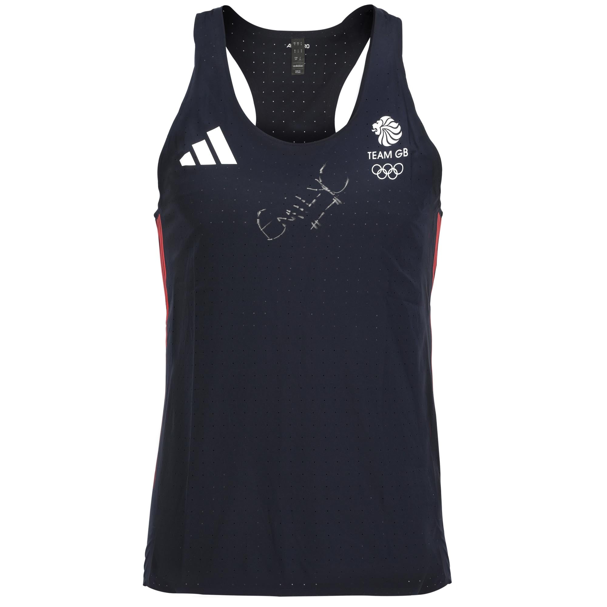 Emily Campbell Paris 2024 Olympic Games Signed Weightlifting Event Athletic Vest