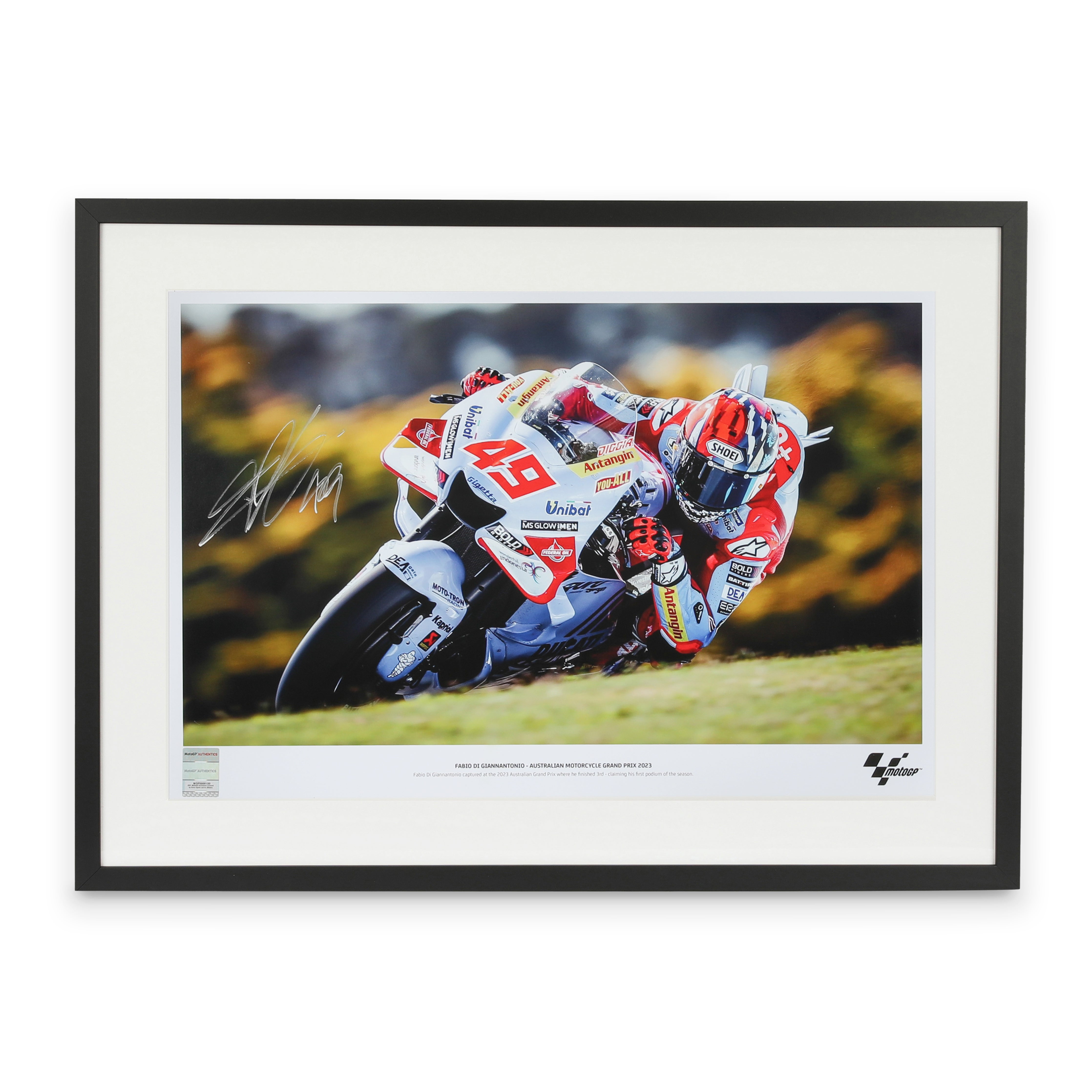 Fabio di Giannantonio Signed 2023 Australian Grand Prix Photo – Polarity Photo