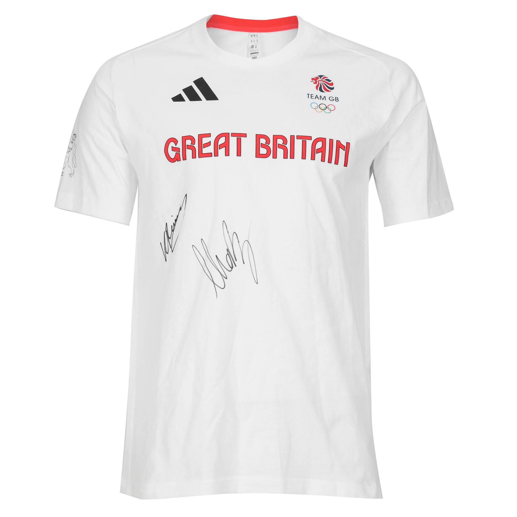 Team GB Freestyle BMX Team Paris 2024 Olympic Games Signed Freestyle BMX Podium T-Shirt