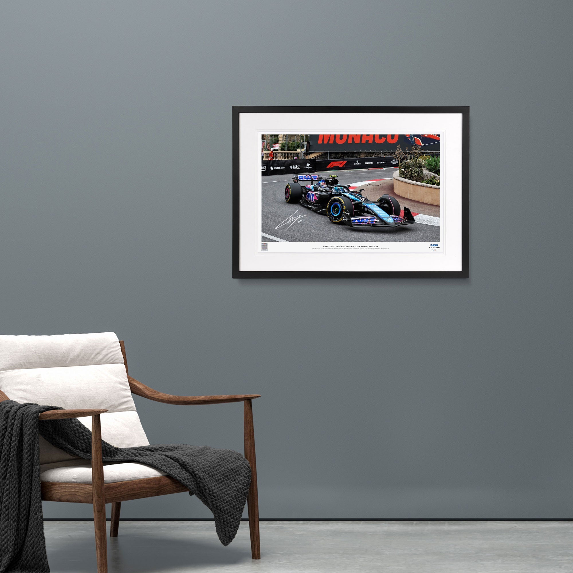 Pierre Gasly 2024 Signed Photo – Monte Carlo