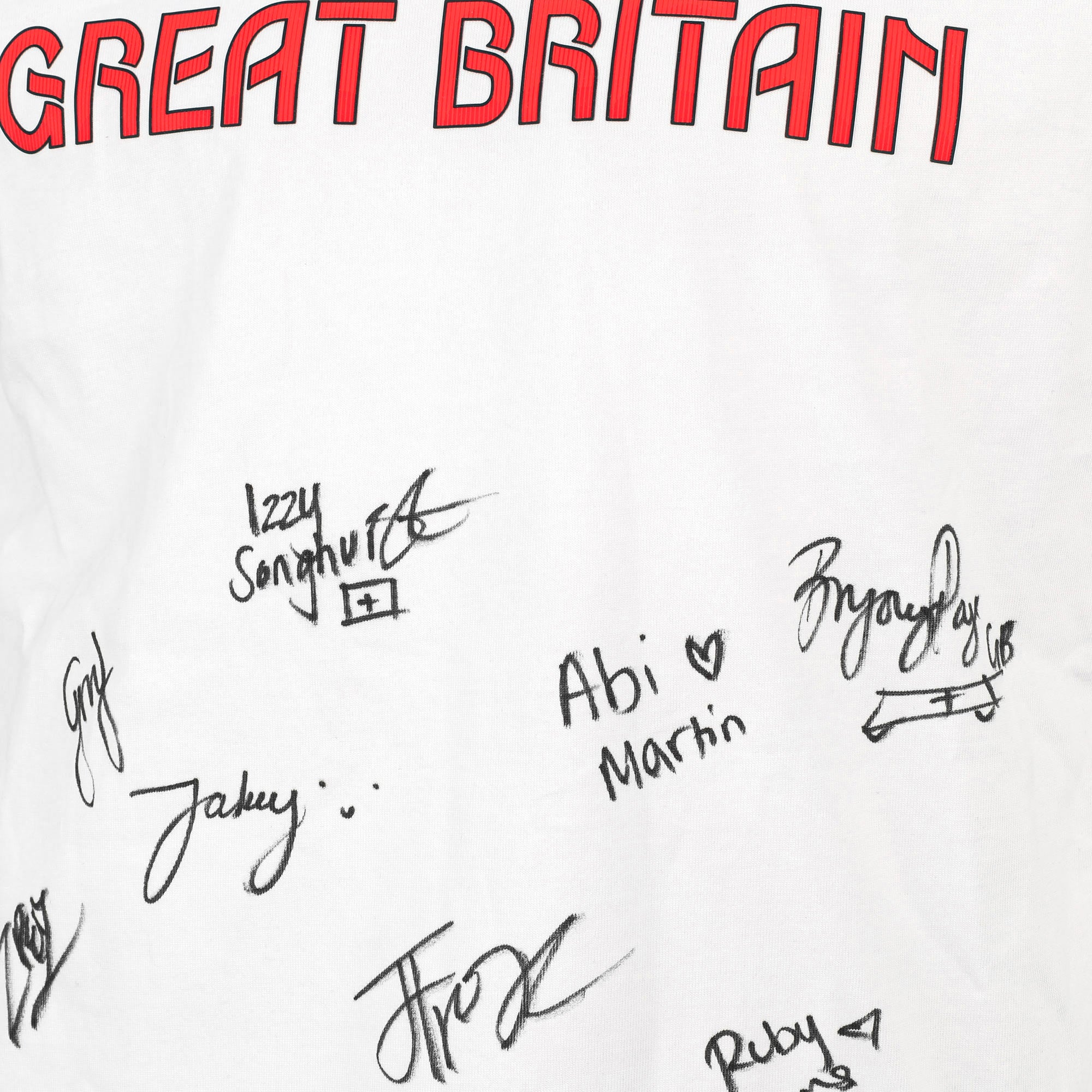 Team GB Gymnastics Team Paris 2024 Olympic Games Signed Gymnastics Podium T-Shirt