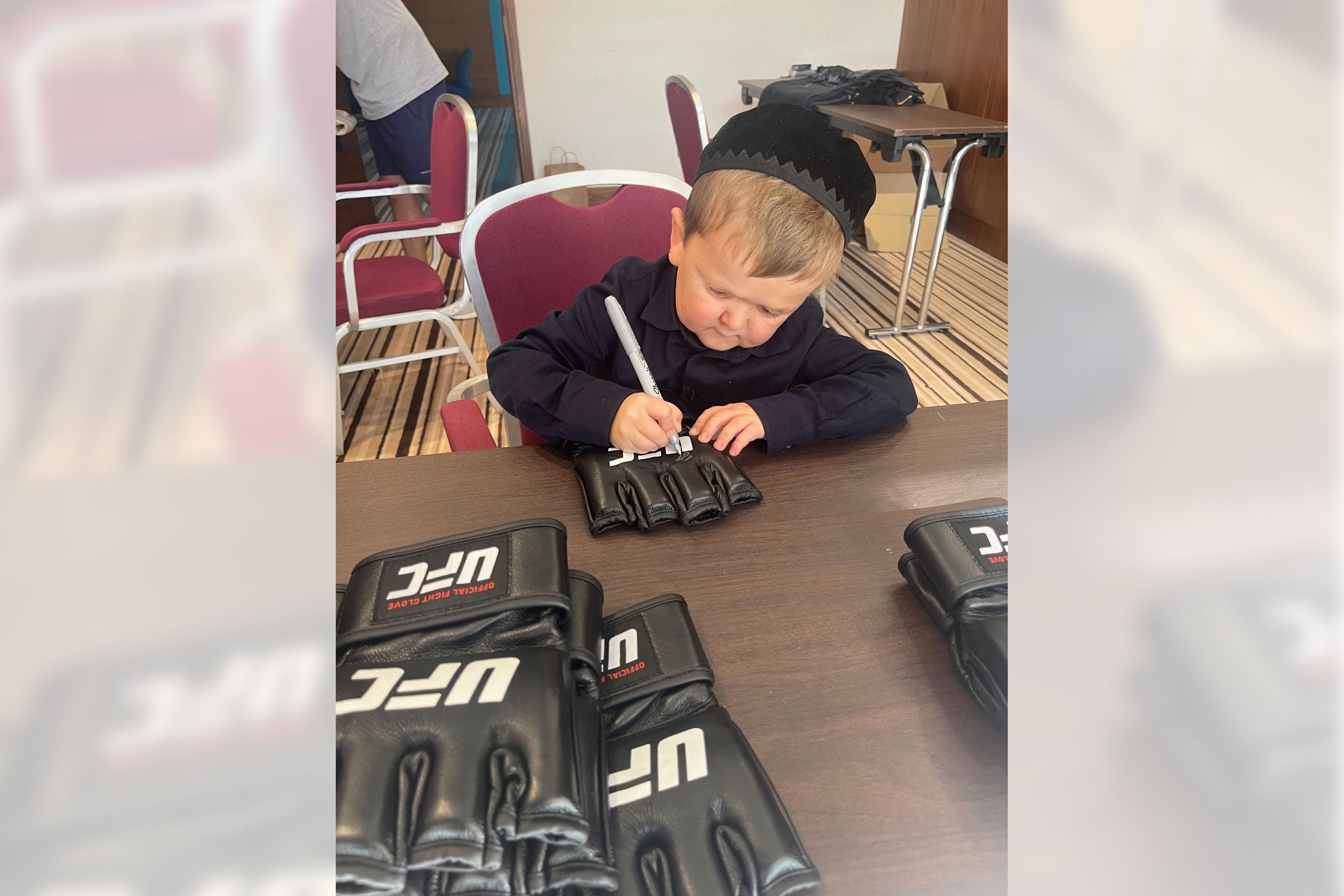 Hasbulla Signed Official UFC Gloves