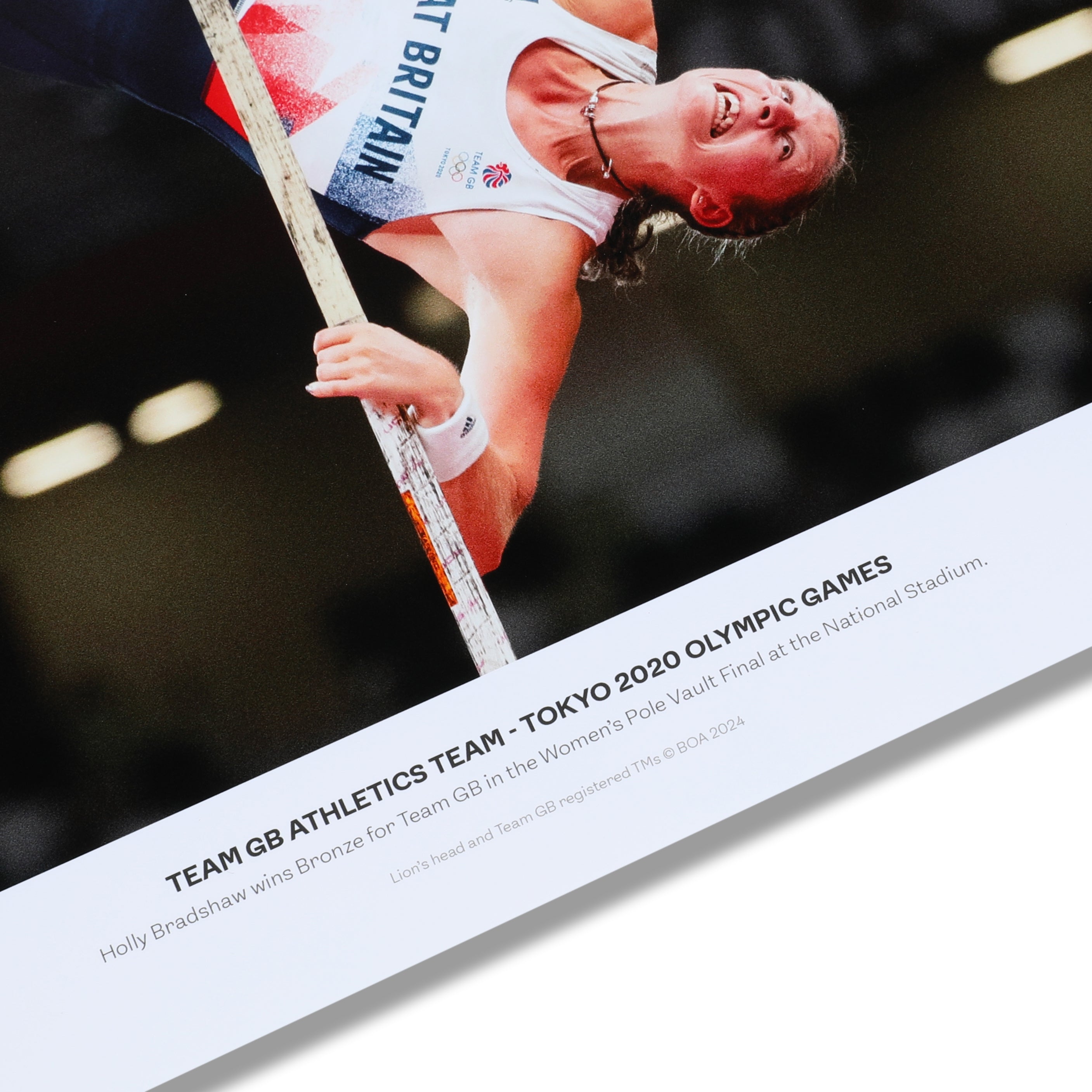 Holly Bradshaw 2020 Tokyo Olympic Games Signed Athletics Pole Vault Photo