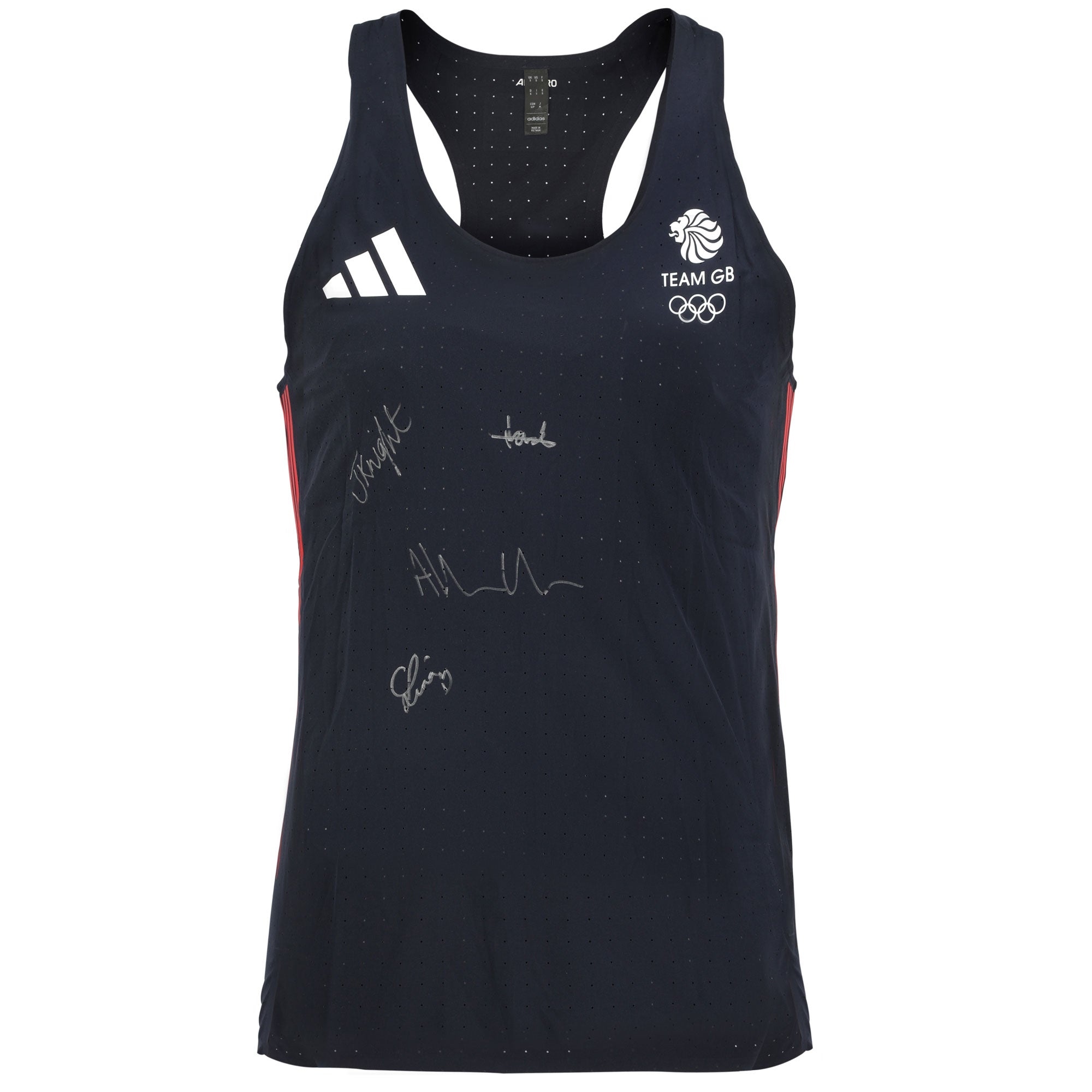 Team GB Hurdles Team Signed 2024 Paris Olympics Athletics Vest