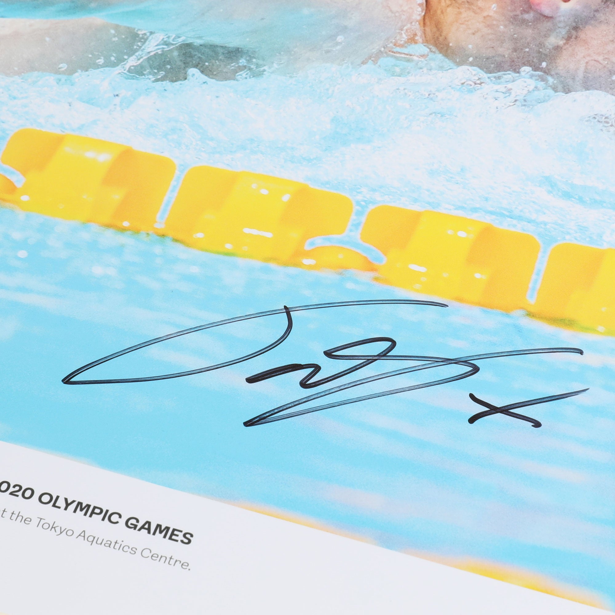 James Guy 2020 Tokyo Olympic Games Signed Swimming 4x100m Relay Photo