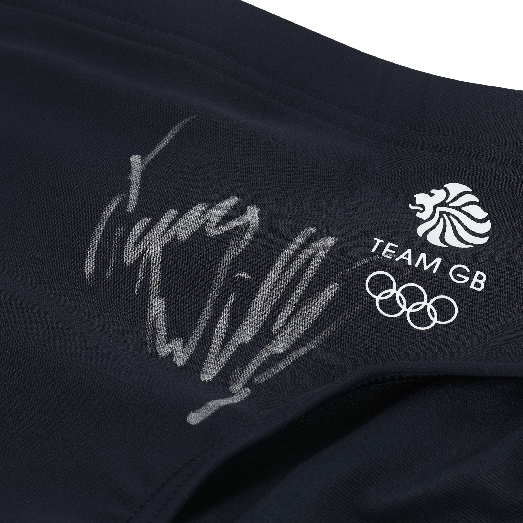 James Wilby Paris 2024 Olympic Games Signed Swimming Trunks