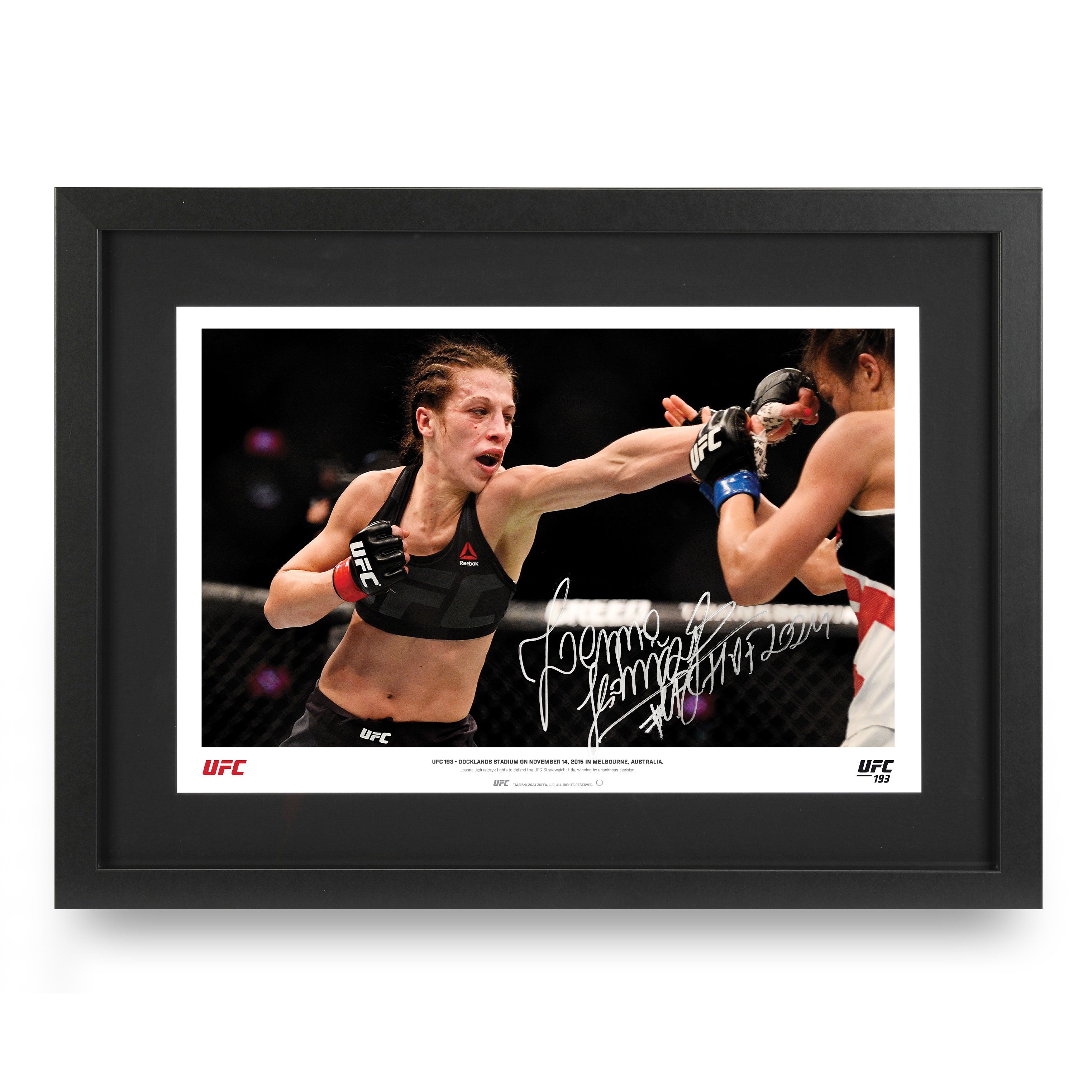 Joanna Jedrzejczyk signed photo UFC 193