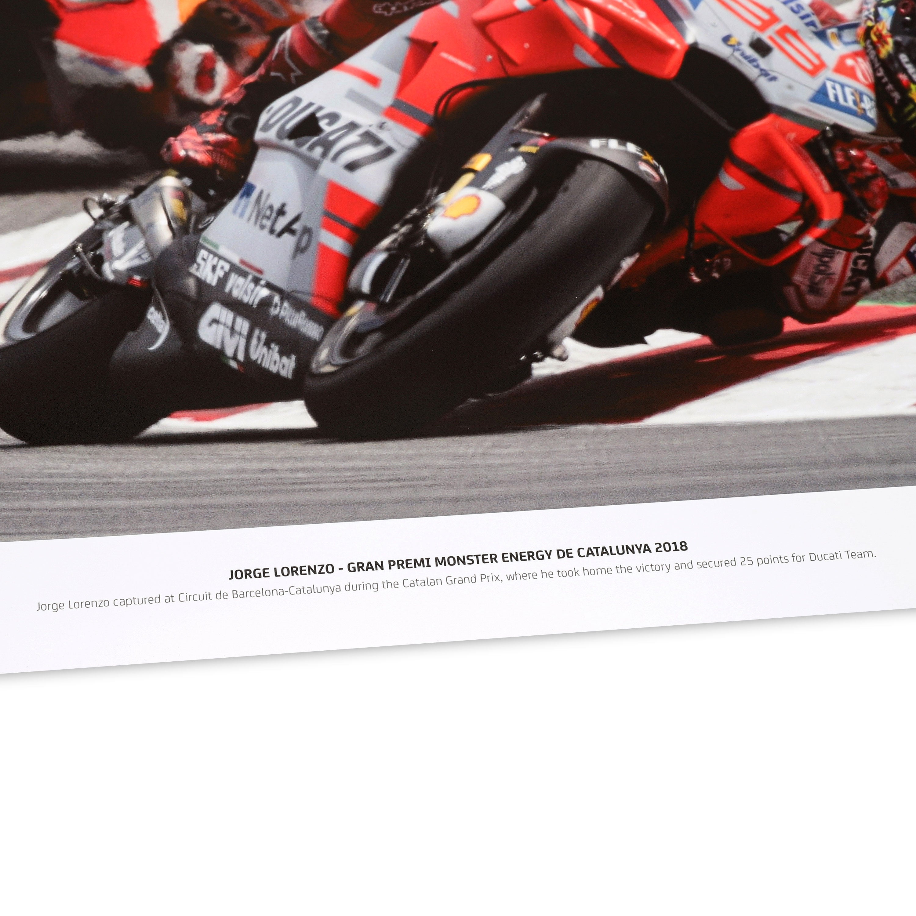 Jorge Lorenzo Signed 2018 Catalunya Grand Prix Photo - Mirco Lazzari