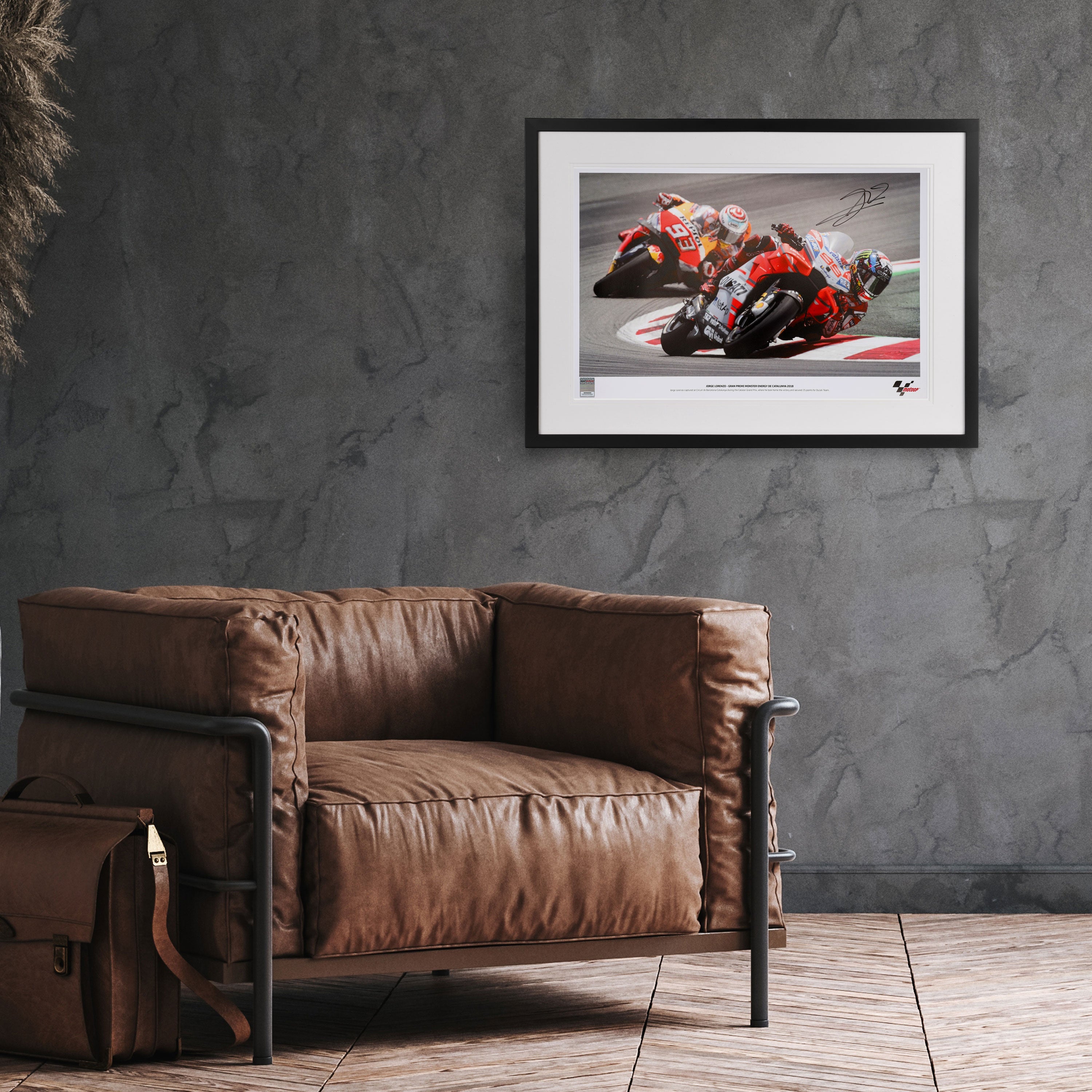 Jorge Lorenzo Signed 2018 Catalunya Grand Prix Photo - Mirco Lazzari