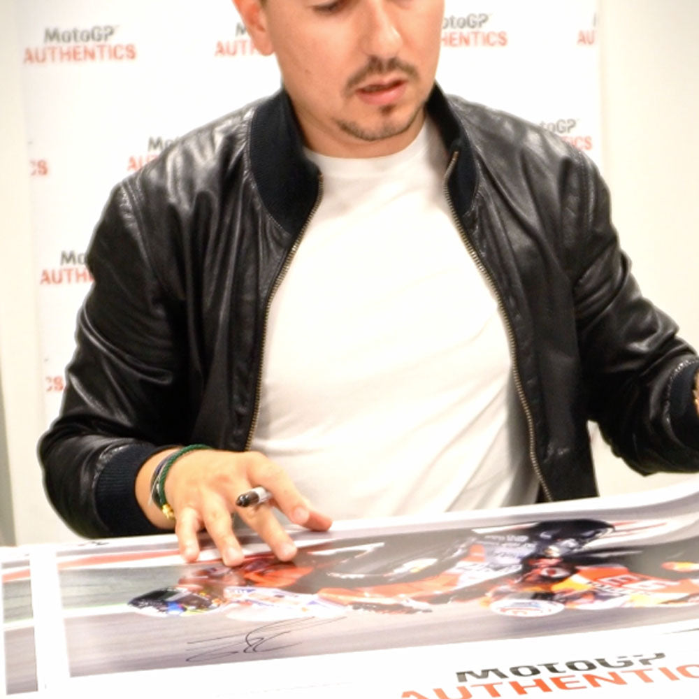 Jorge Lorenzo Signed 2018 Catalunya Grand Prix Photo - Mirco Lazzari