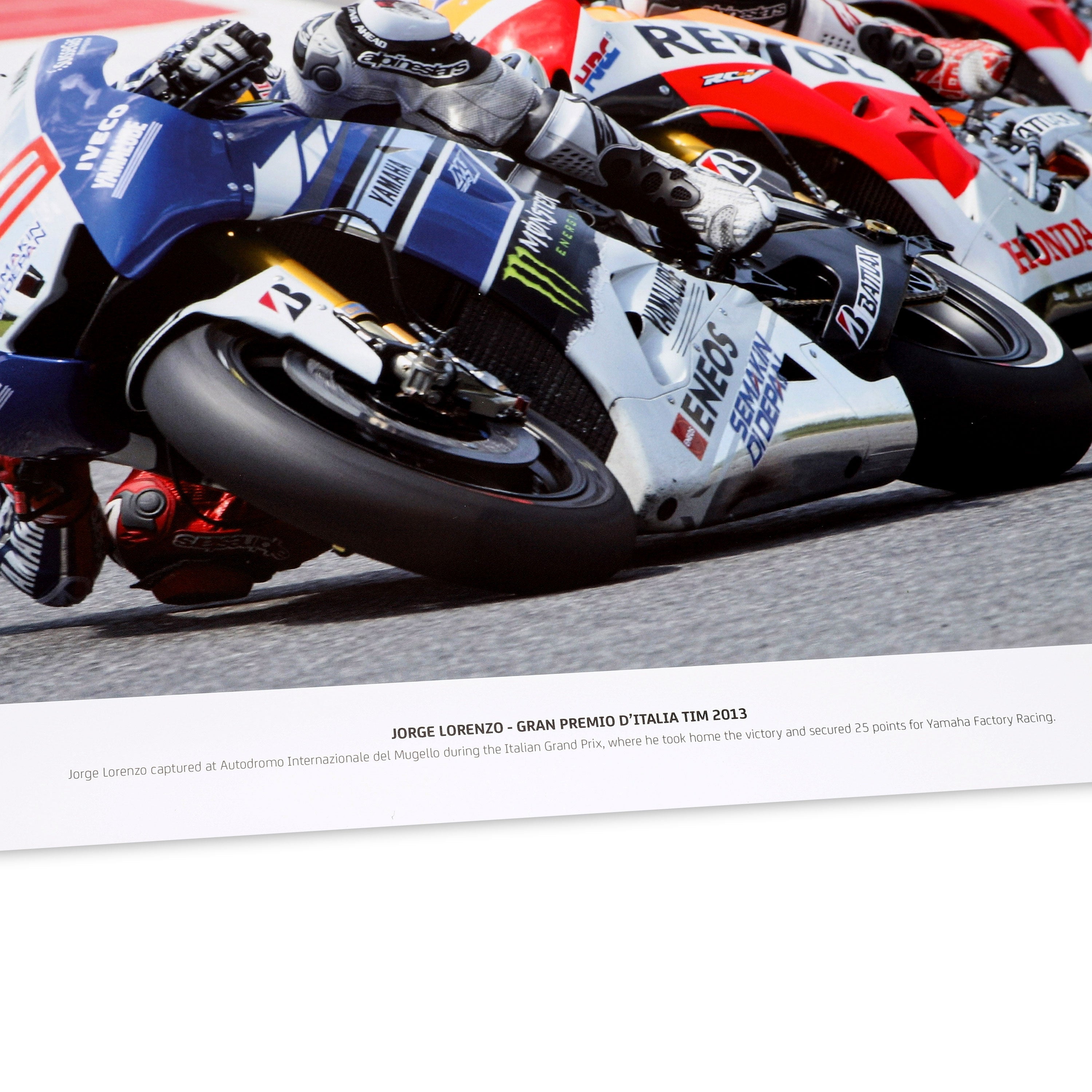 Jorge Lorenzo Signed 2013 Italian Grand Prix Photo - Mirco Lazzari