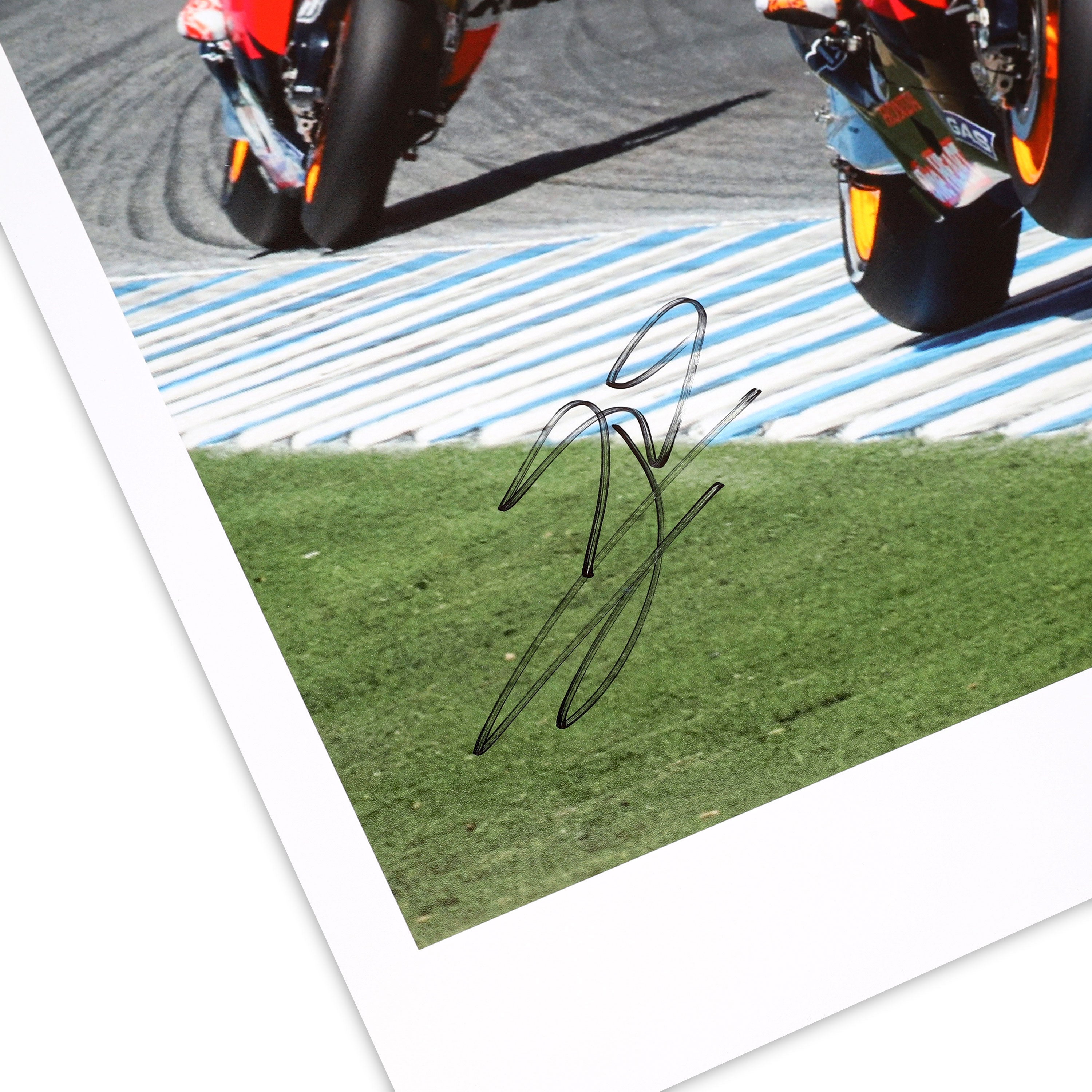 Jorge Lorenzo Signed 2012 United States Grand Prix 'Train' Photo - Mirco Lazzari