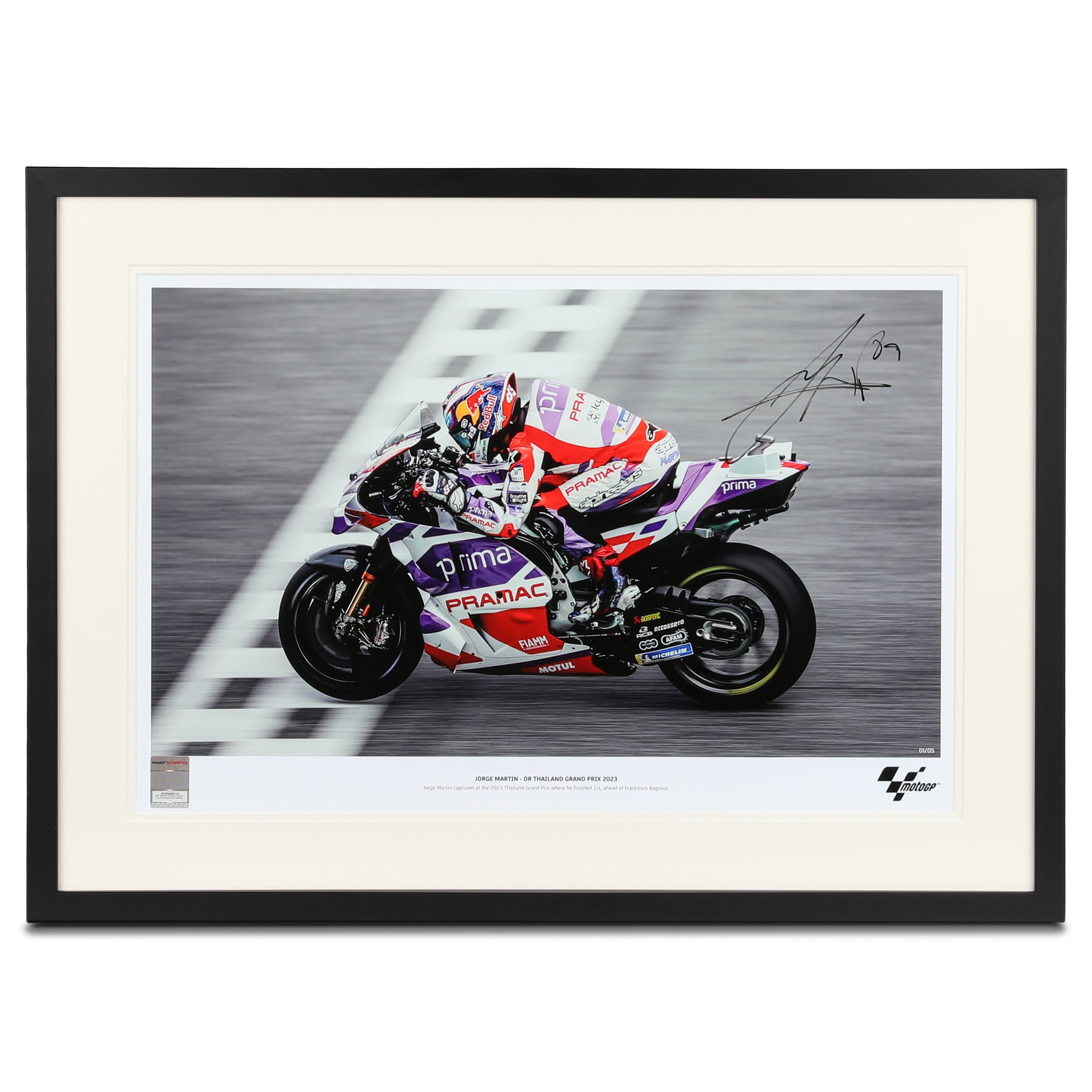 Jorge Martin Signed 2023 Thailand Grand Prix Photo - Polarity Photo