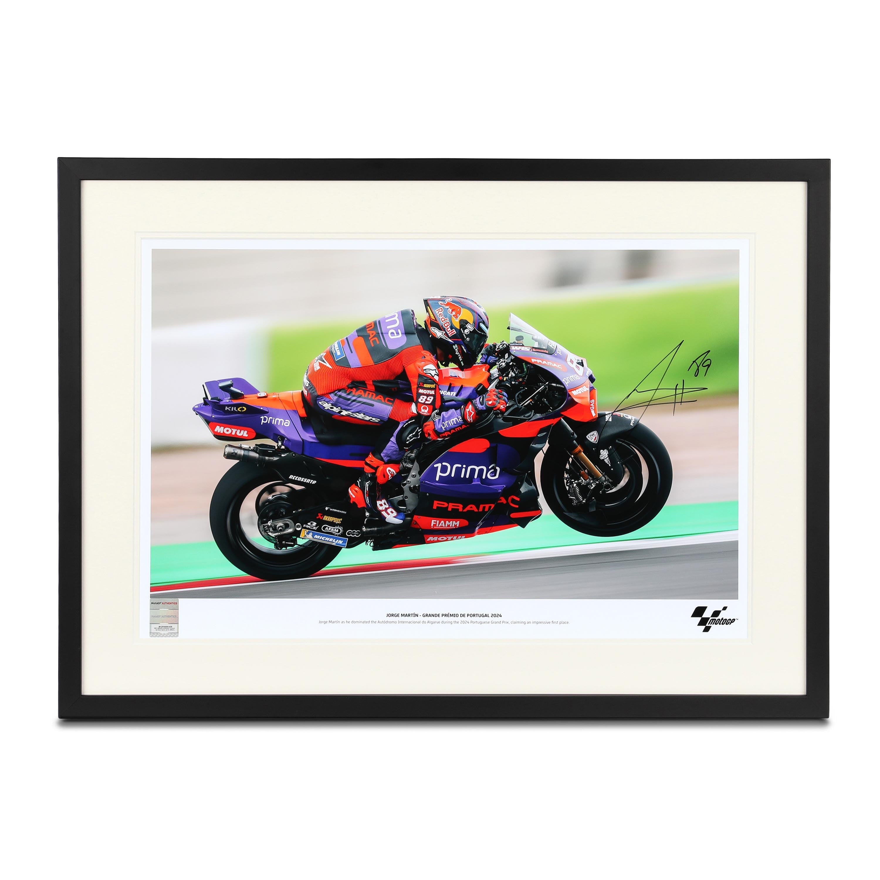 Jorge Martin 2024 Signed Photo Portuguese GP - Polarity Photo