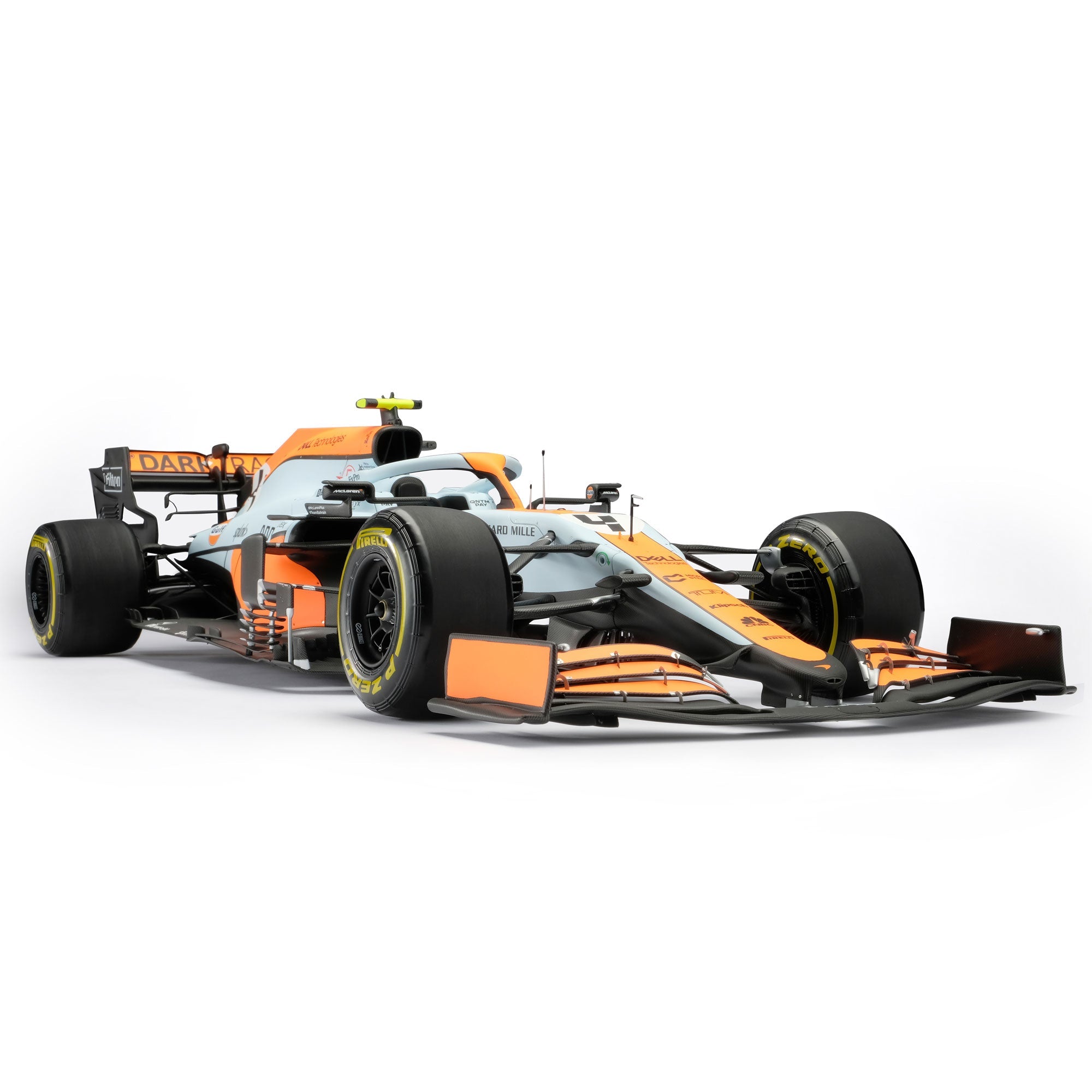 Lando Norris 2021 McLaren F1 Team MCL35M ‘Gulf’ 1:8 Scale Model – Monte Carlo