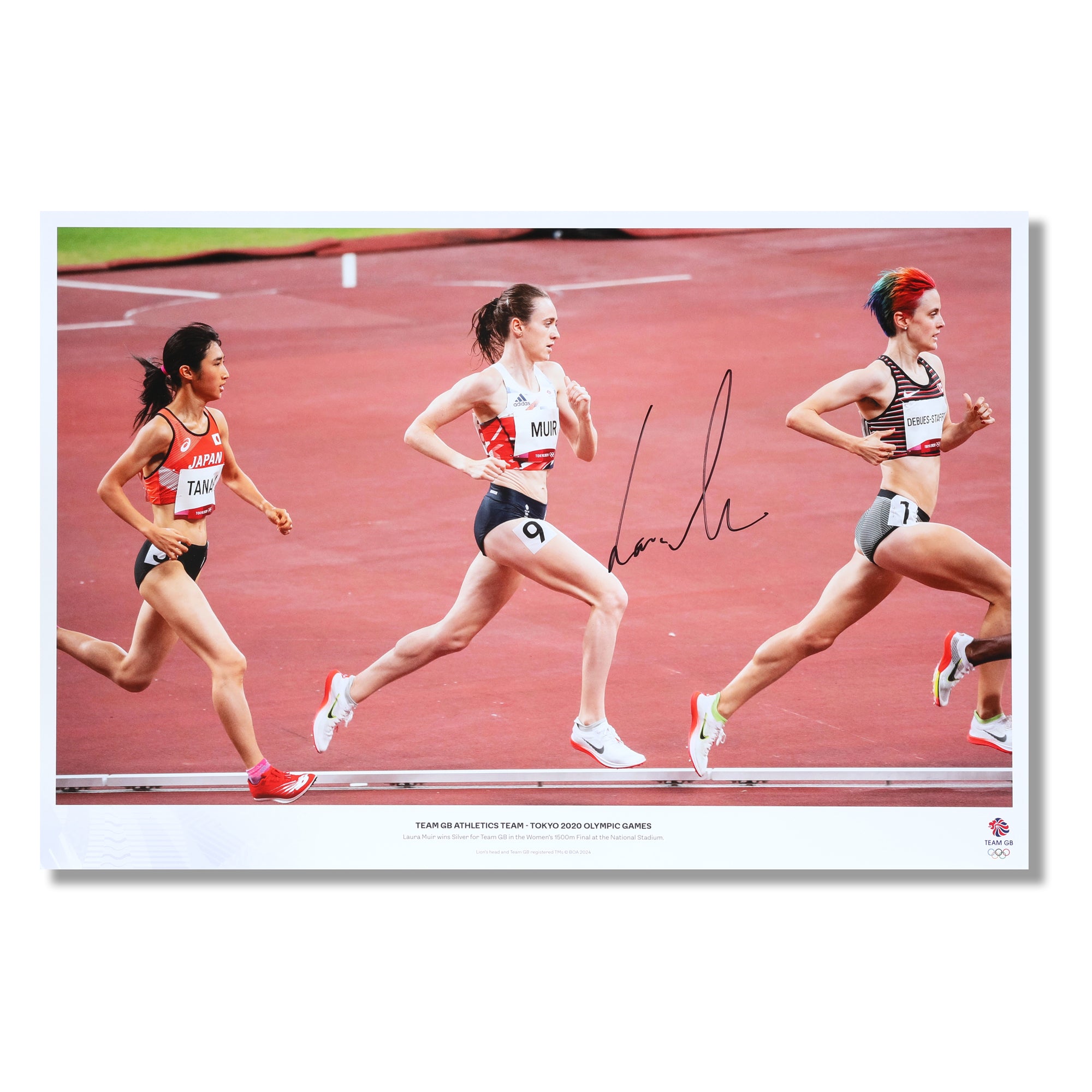 Laura Muir 2020 Tokyo Olympic Games Signed Athletics 1500m Photo