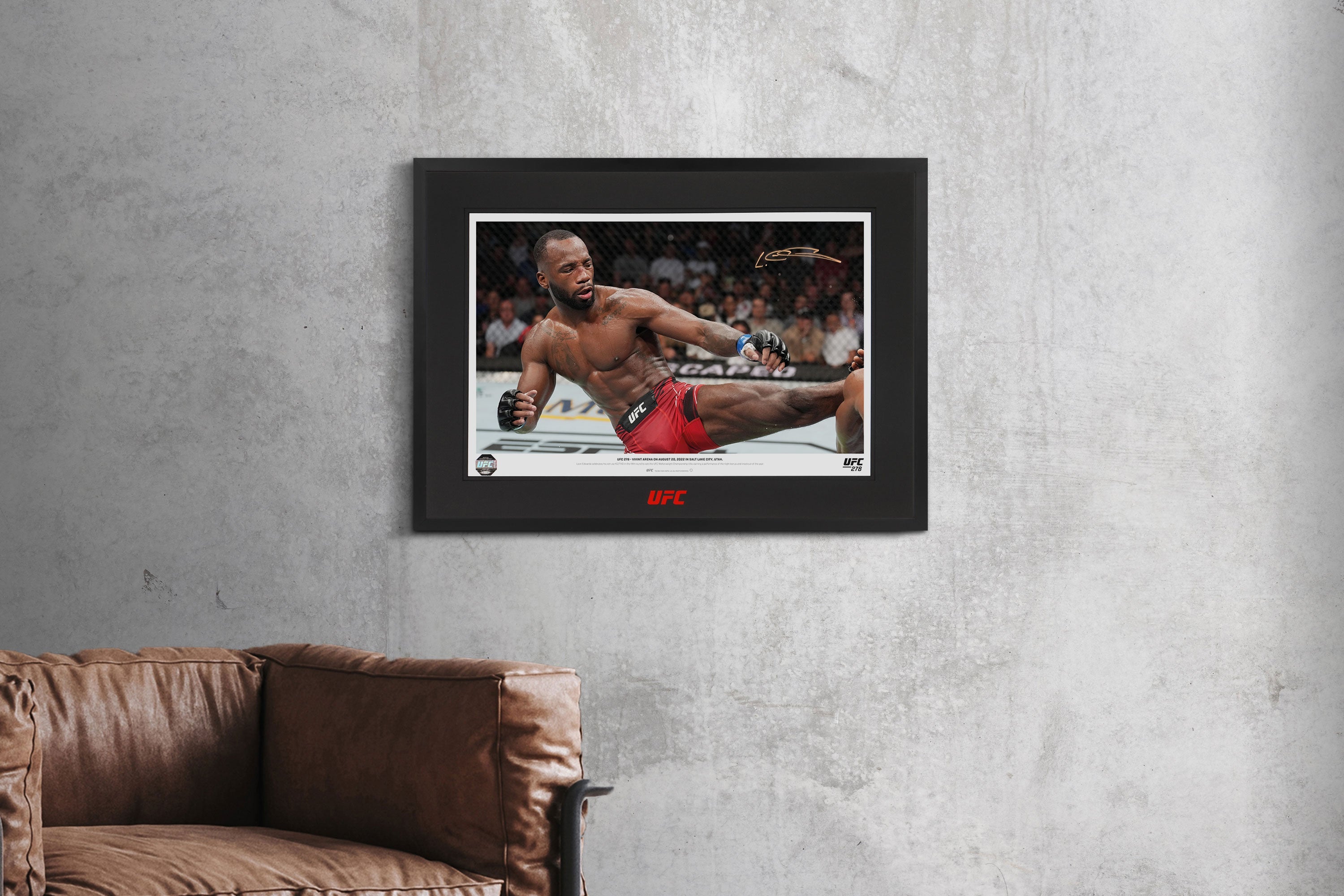 Leon Edwards Signed Photo UFC 278