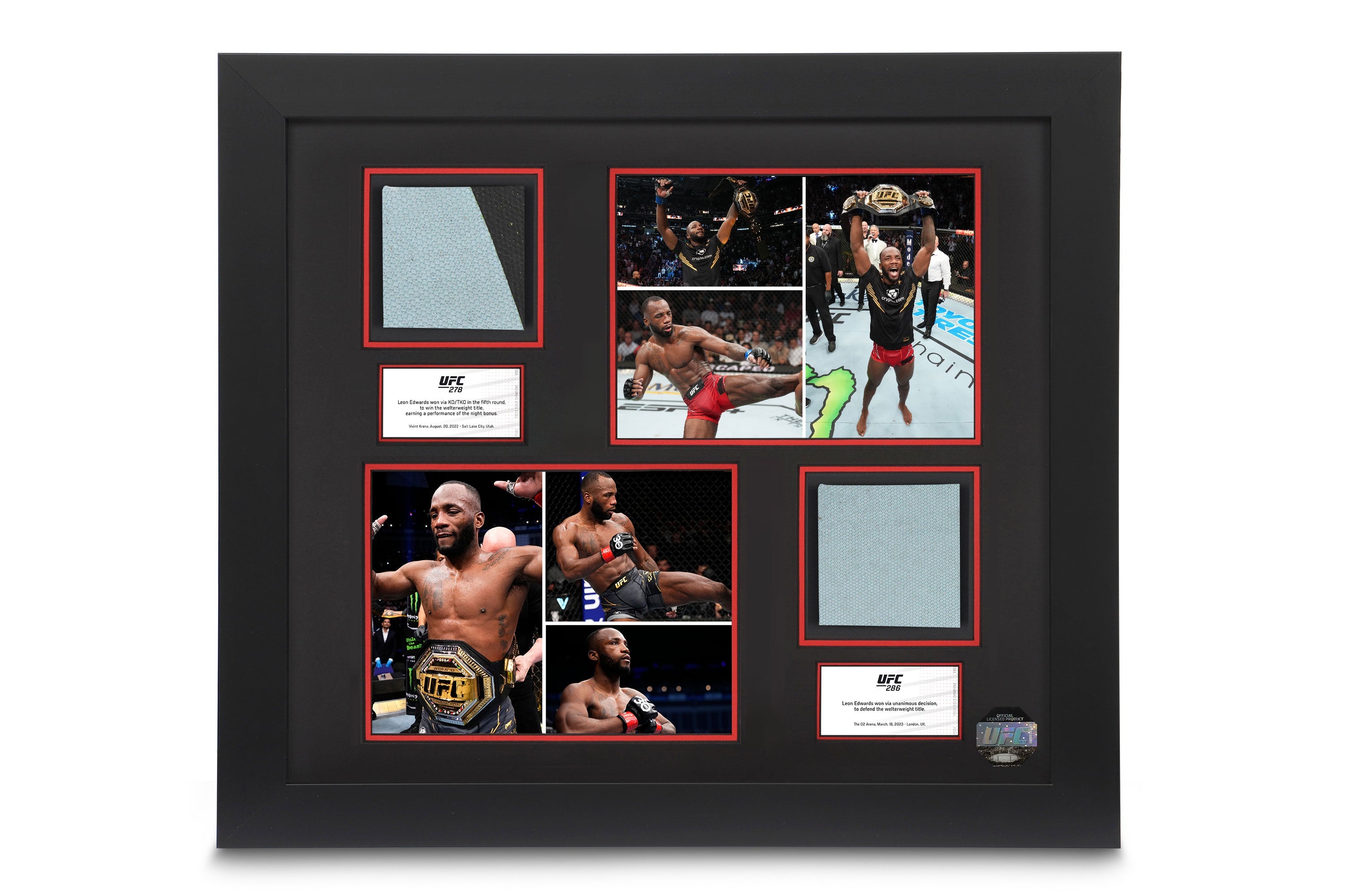 Leon Edwards Limited-Edition UFC Champion Dual Canvas & Photos