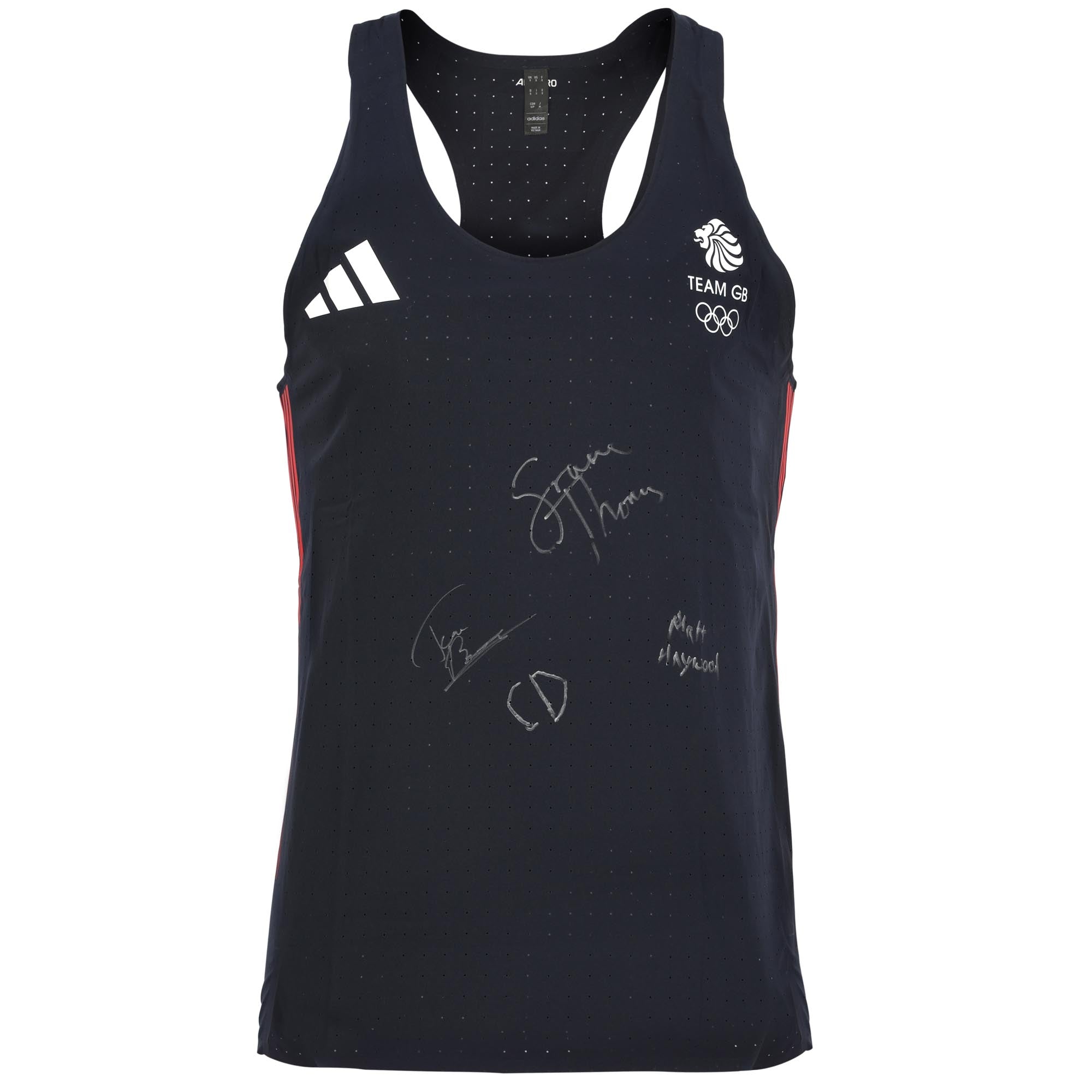 Team GB Mens Quad Sculls Signed 2024 Paris Olympics Athletic Vest