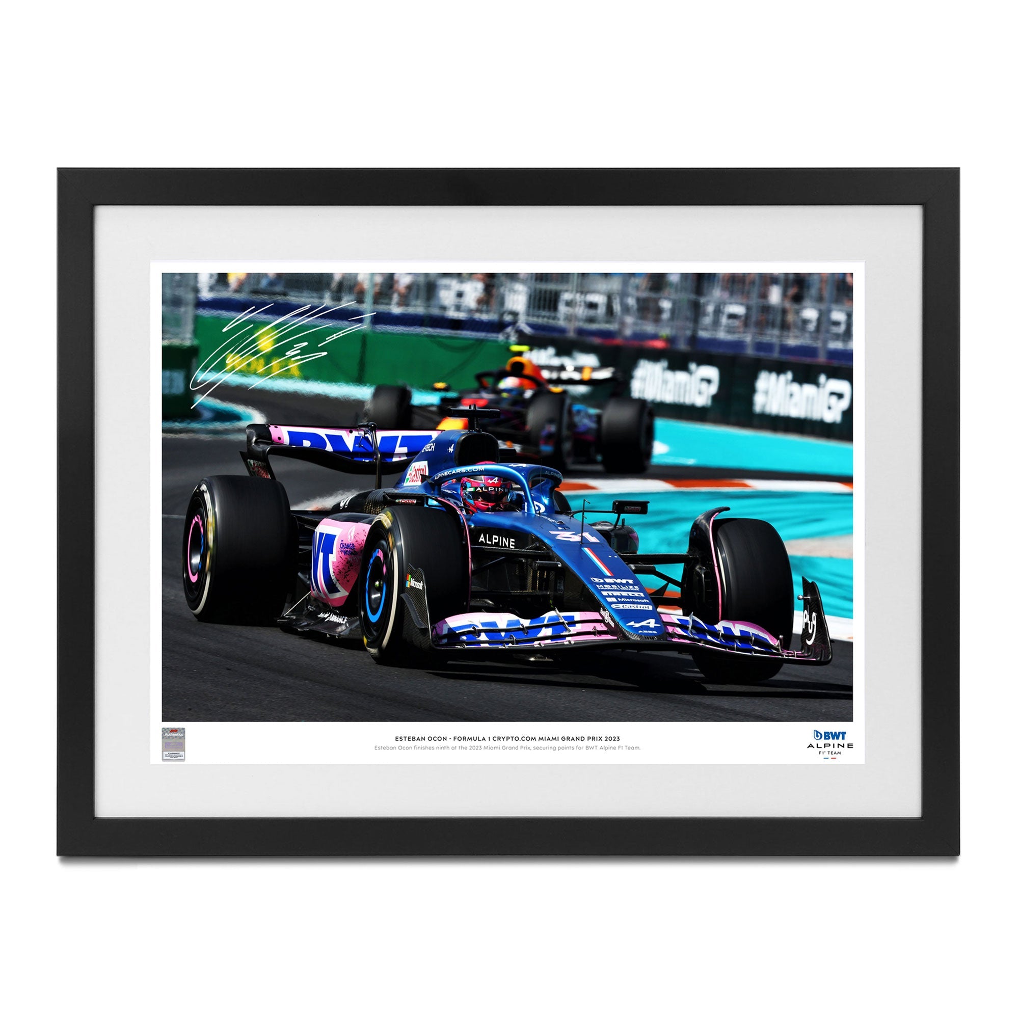 Esteban Ocon 2023 Signed Photo – Miami GP