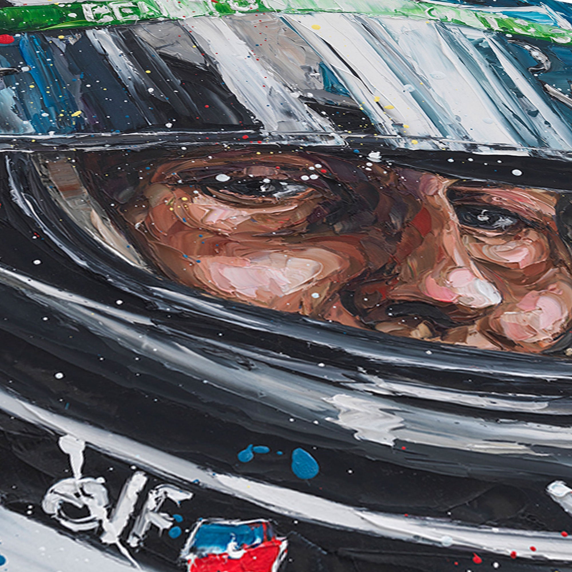 Michael Schumacher 1994 Australian GP Hand Embellished Canvas - Paul Oz