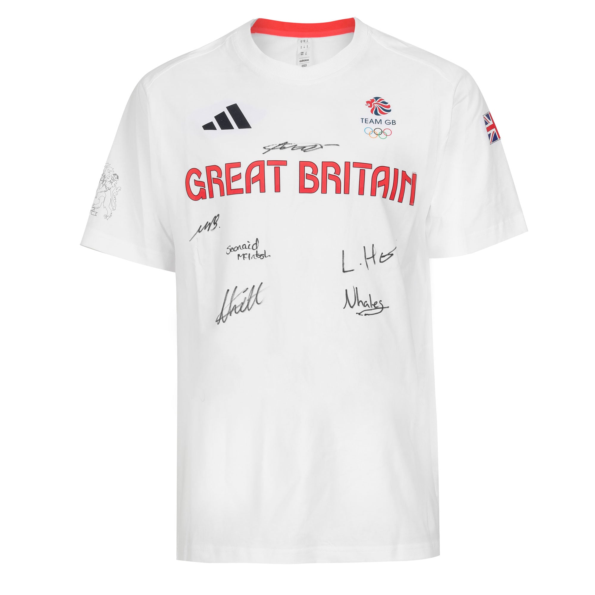 Team GB Shooting Team Paris 2024 Olympic Games Signed Shooting Podium T-Shirt