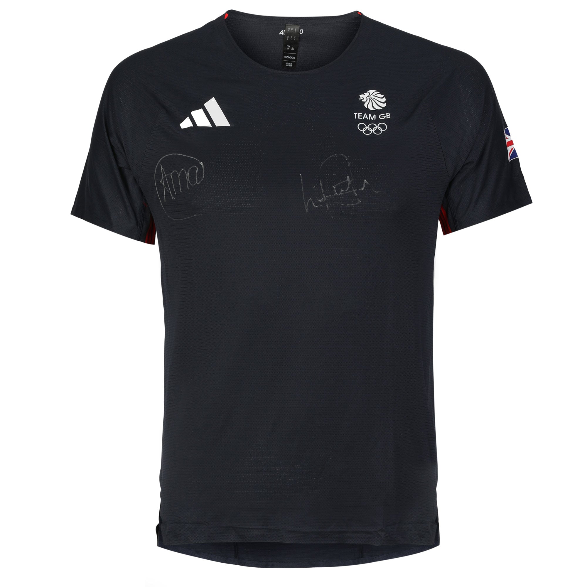 Team GB Table Tennis Team Paris 2024 Olympic Games Signed Table Tennis Competition T-Shirt